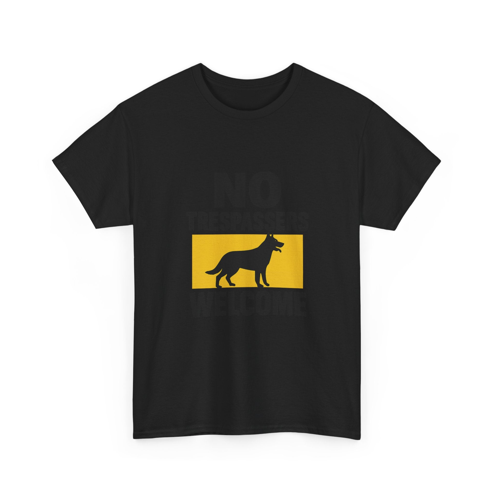 Guard Dog Dad No Trespassers Welcome T-Shirt | Dog Lover Gift | Graphic Tee