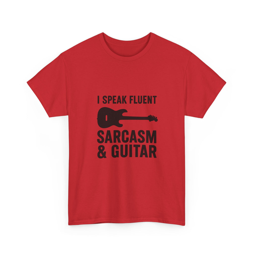 Sarcasm and Guitar Music T-Shirt | Music Lover Gift | Graphic Tee