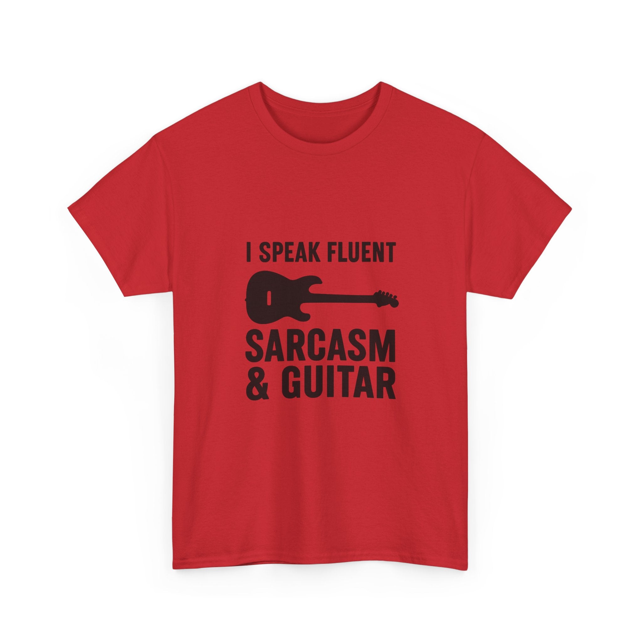 Sarcasm and Guitar Music T-Shirt | Music Lover Gift | Graphic Tee