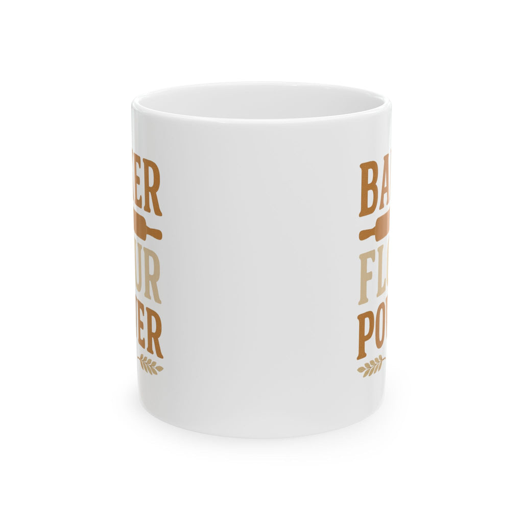 Baker Flour Power Coffee Mug | Baker Gift | Ceramic Mug