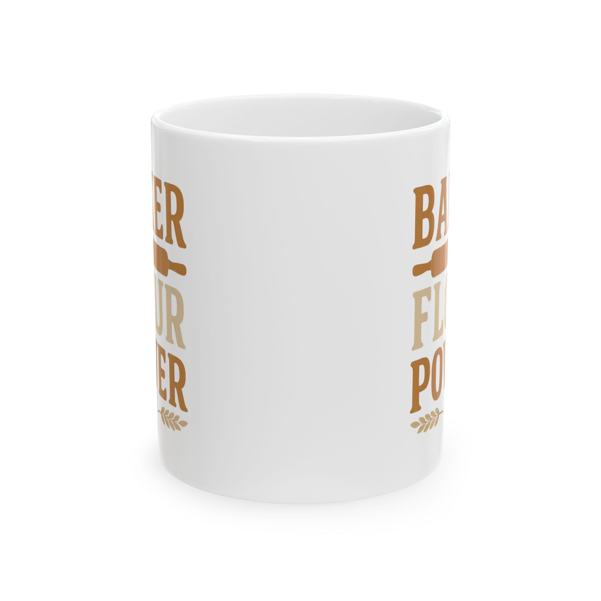 Baker Flour Power Coffee Mug | Baker Gift | Ceramic Mug