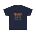 More Gains Less Drama T-Shirt | Funny Fitness Gift | Graphic Tee
