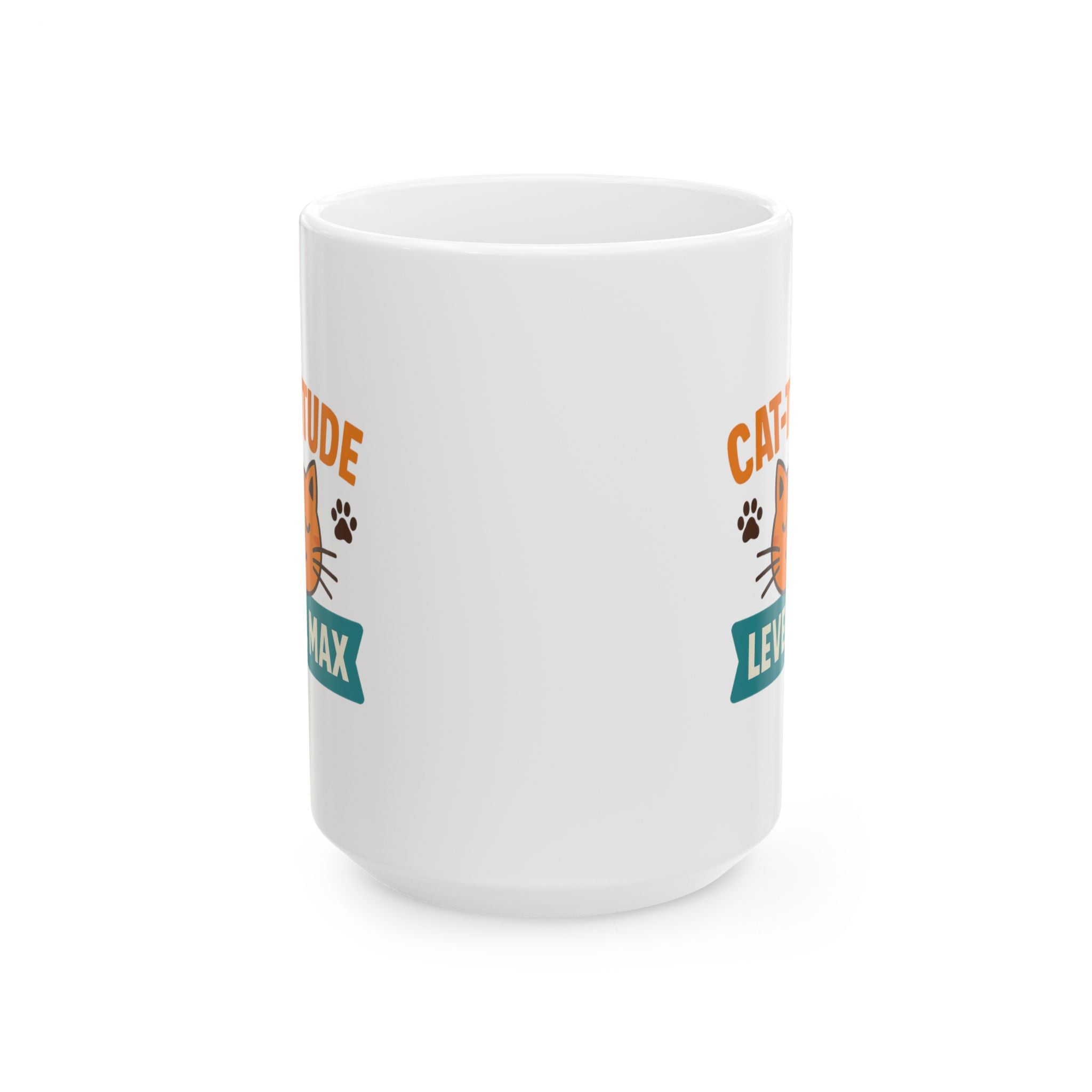 Resting Cat Face On Point Coffee Mug | Funny Cat Humor | Ceramic Mug