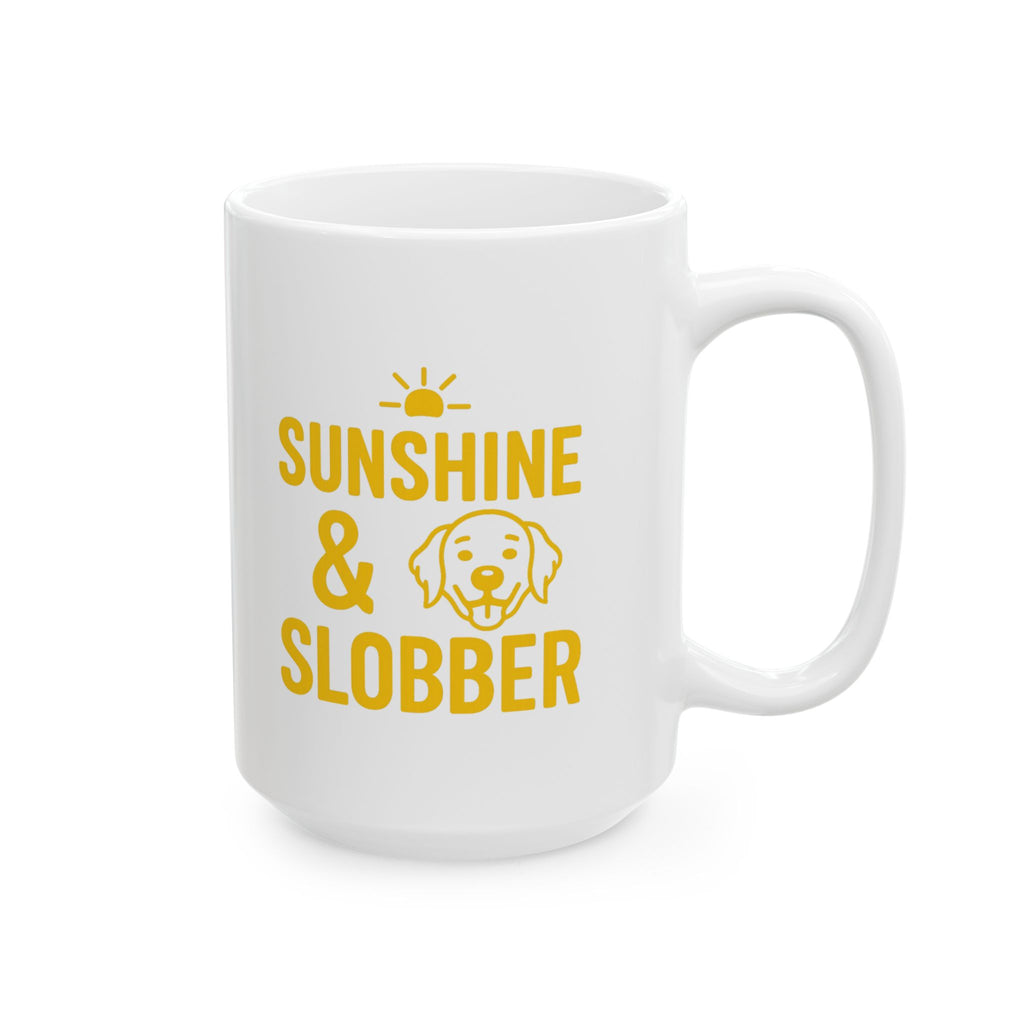 Golden Retriever Mom Sunshine And Slobber Coffee Mug | Gift for Mom | Ceramic Mug