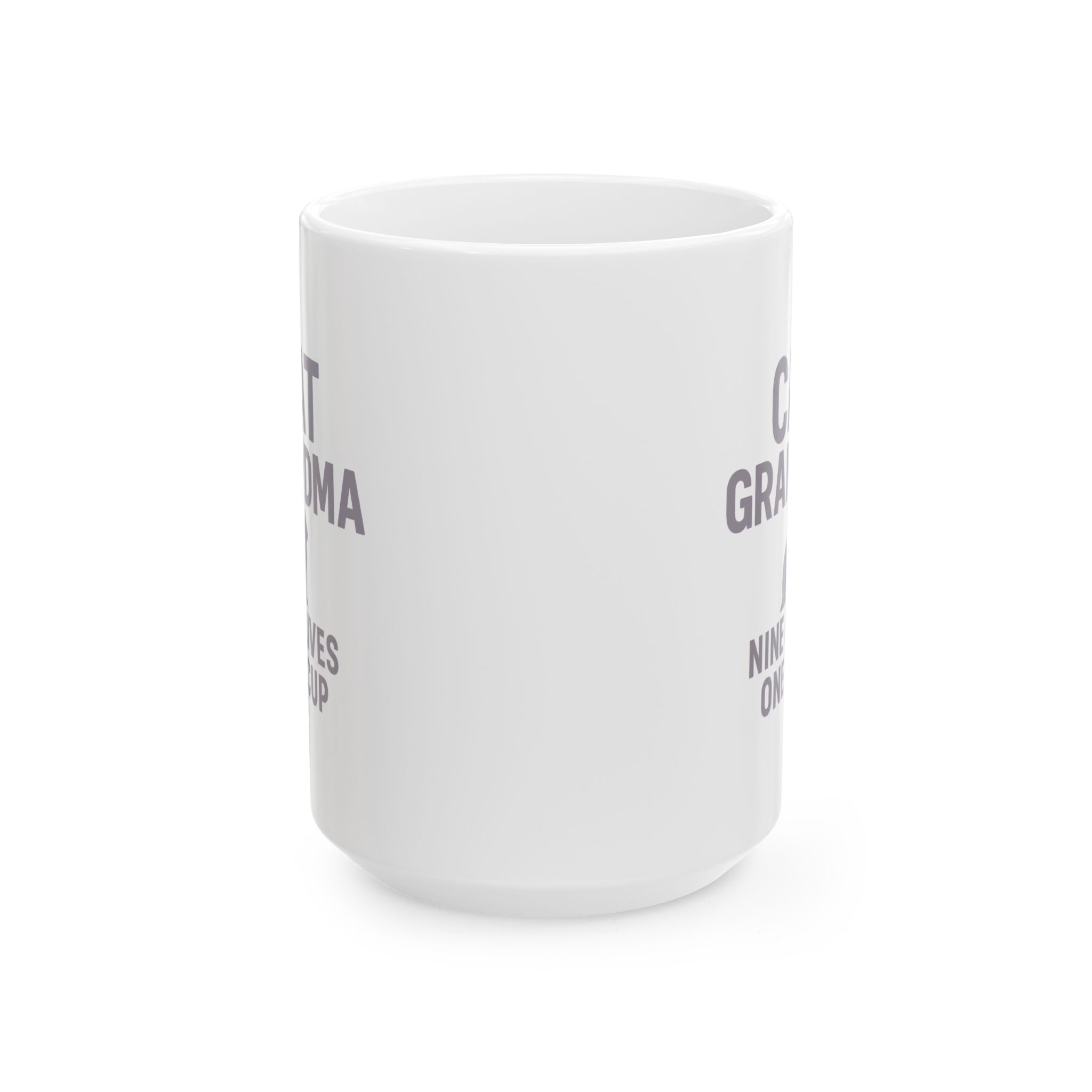 Cat Grandma Nine Lives One Cup Coffee Mug | Cat Lover Gift | Ceramic Mug