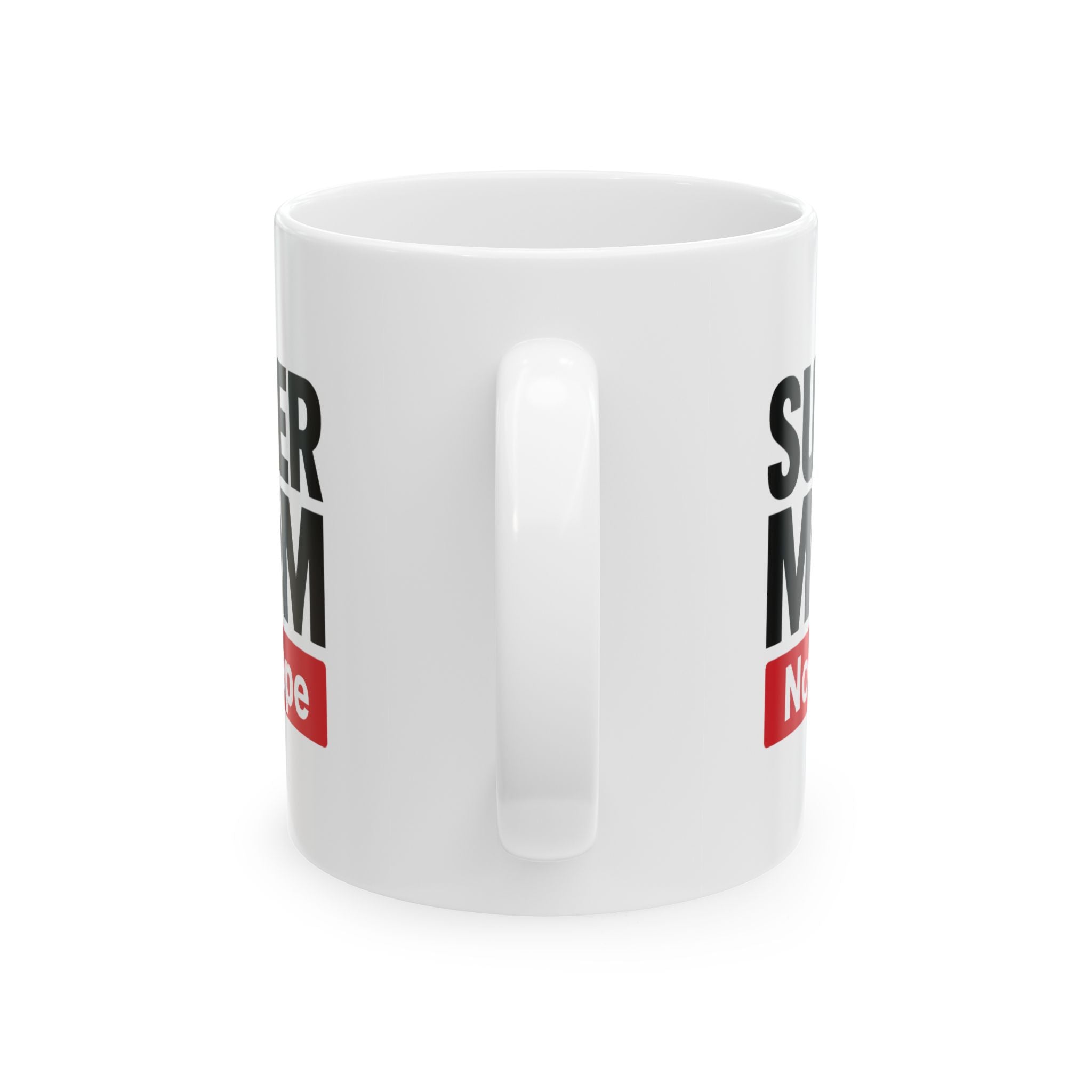 Officially A Supermom Send Backup Coffee Mug | Funny Mom Humor | Ceramic Mug