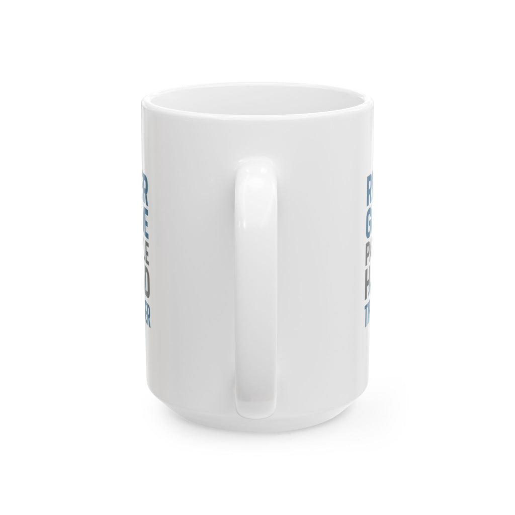 River Guide Paddle Hard Tip Bigger Coffee Mug | Unique Gift | Ceramic Mug