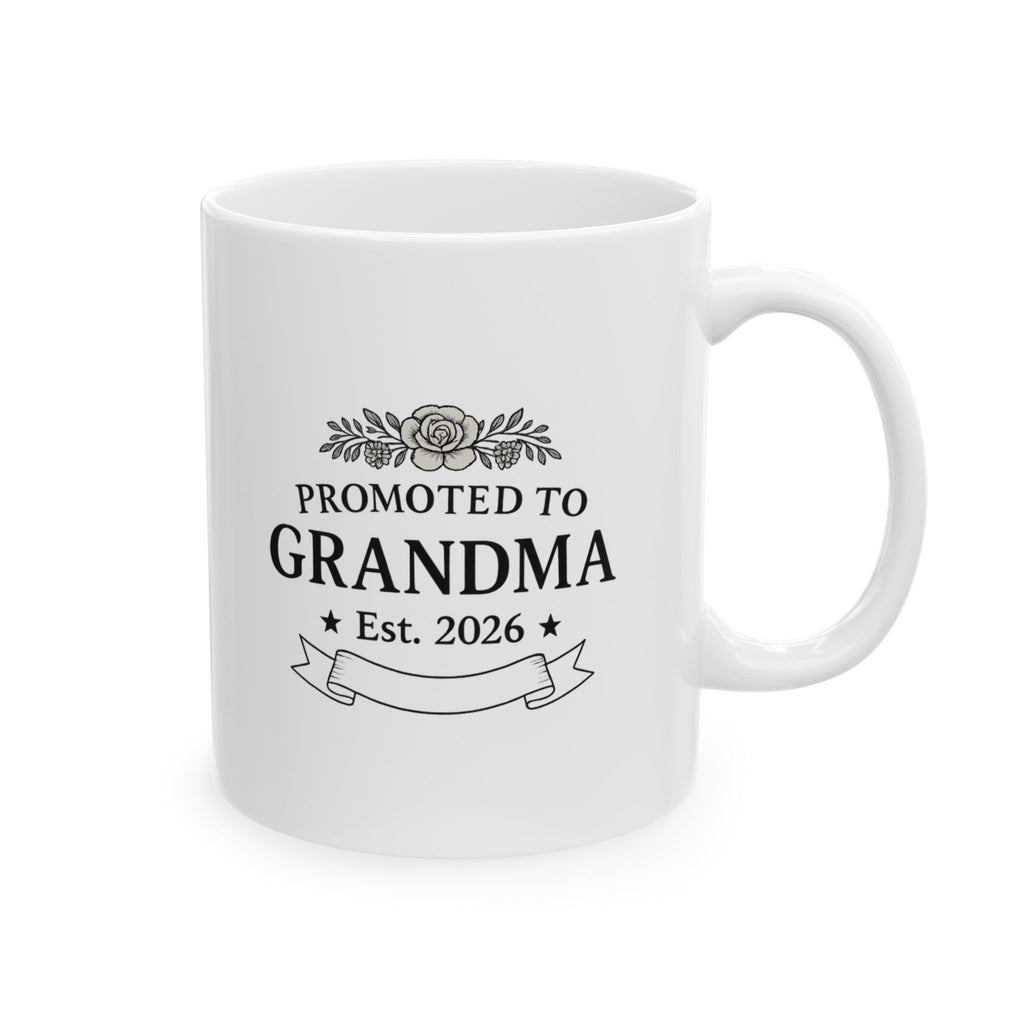 Promoted To Grandma Est 2026 Coffee Mug | Gift for Grandma | Ceramic Mug