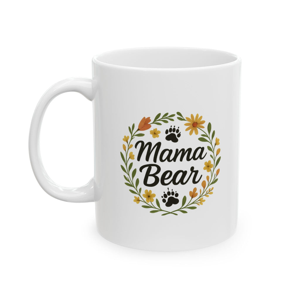 Mama Bear Floral Coffee Mug | Unique Gift | Ceramic Mug
