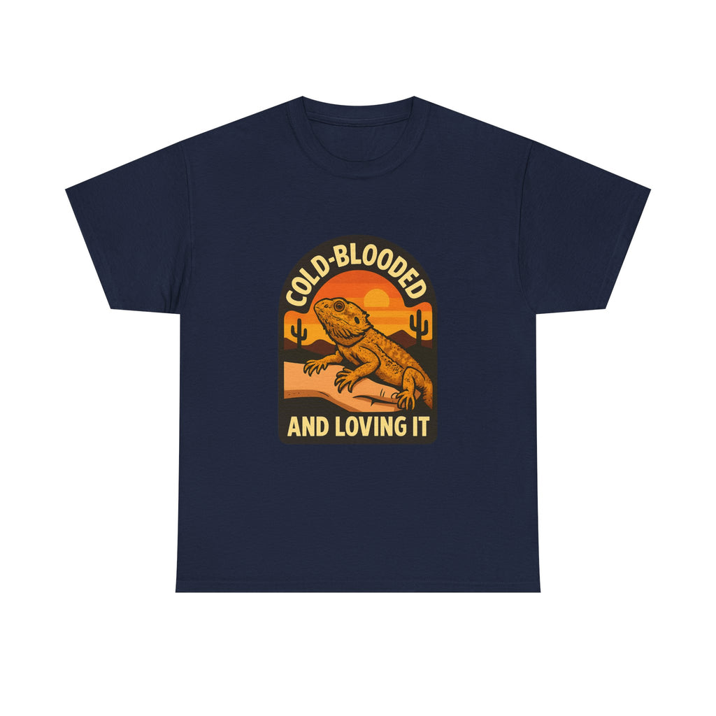 Bearded Dragon Dad Cold-Blooded And Loving It T-Shirt