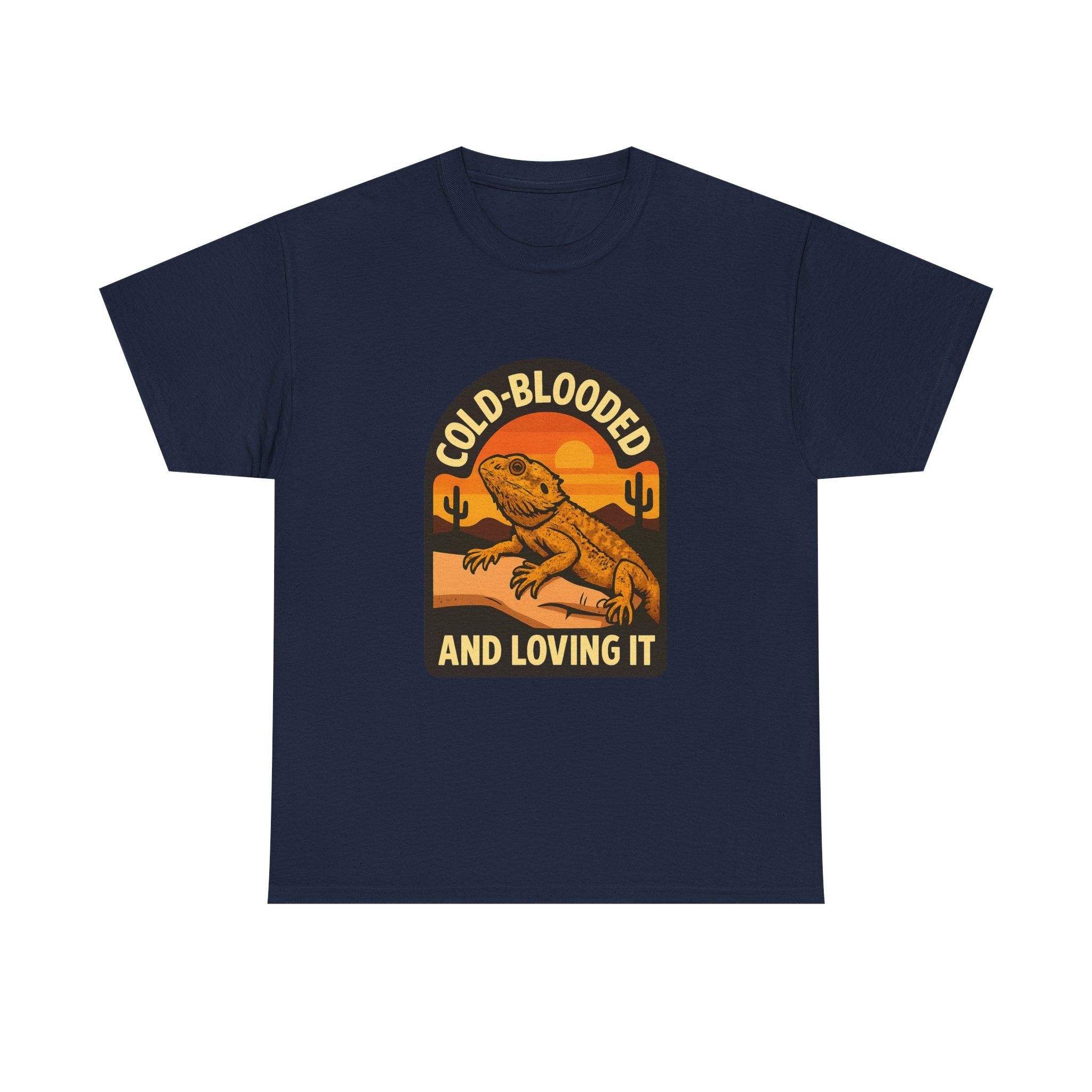 Bearded Dragon Dad Cold-Blooded And Loving It T-Shirt