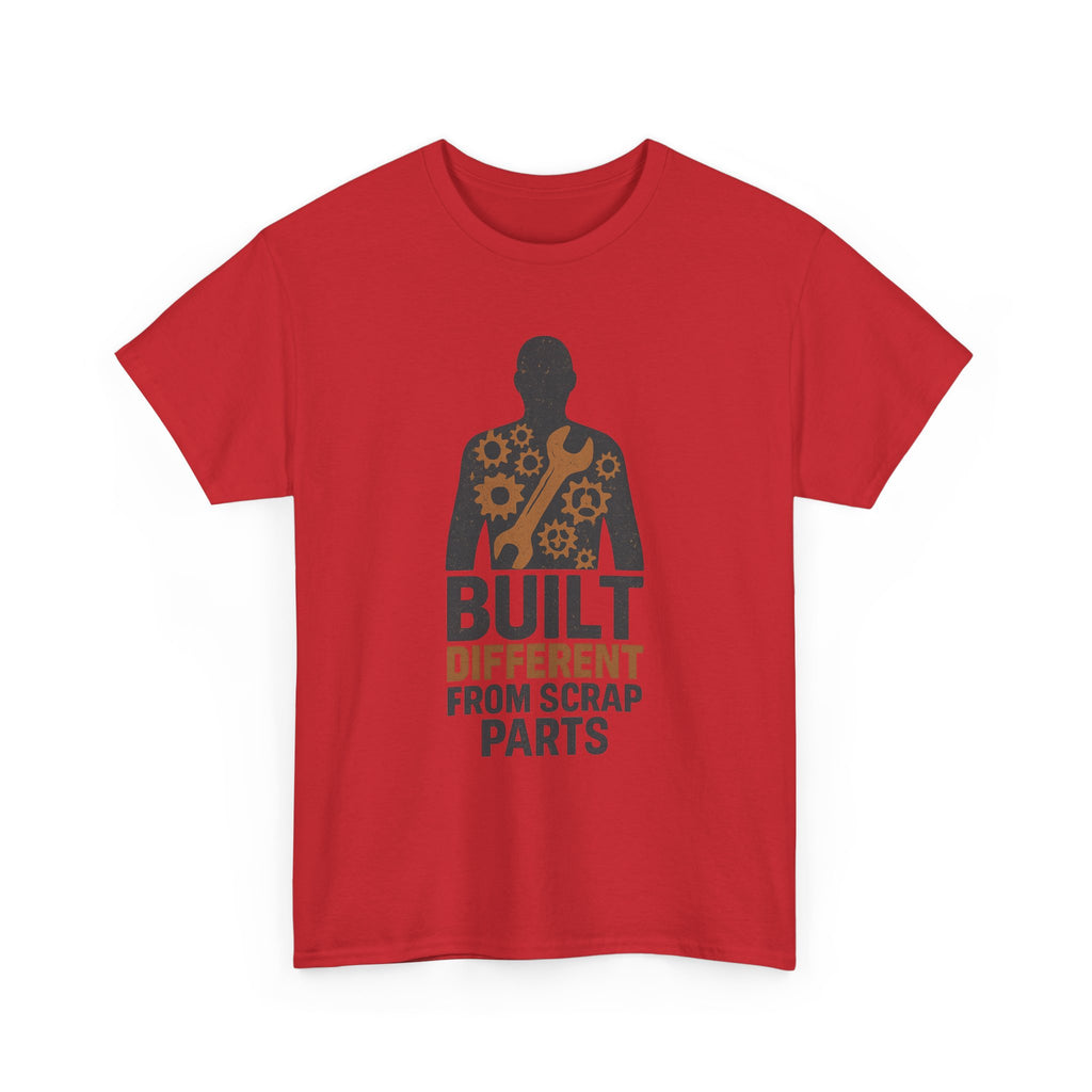 Built Different From Scrap Parts T-Shirt | Unique Gift | Graphic Tee