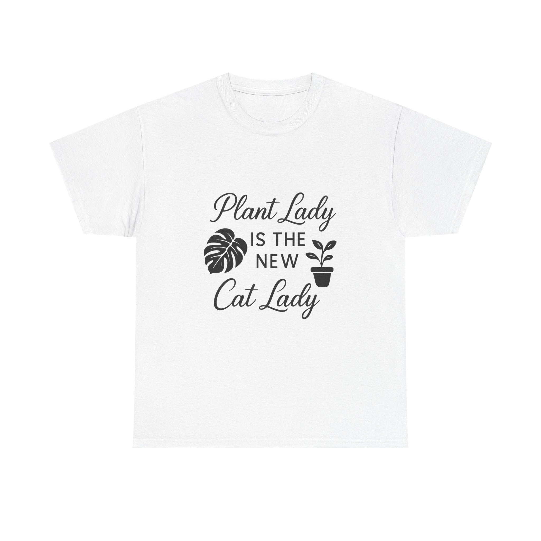Plant Lady Is The New Cat Lady T-Shirt | Cat Lover Gift | Graphic Tee