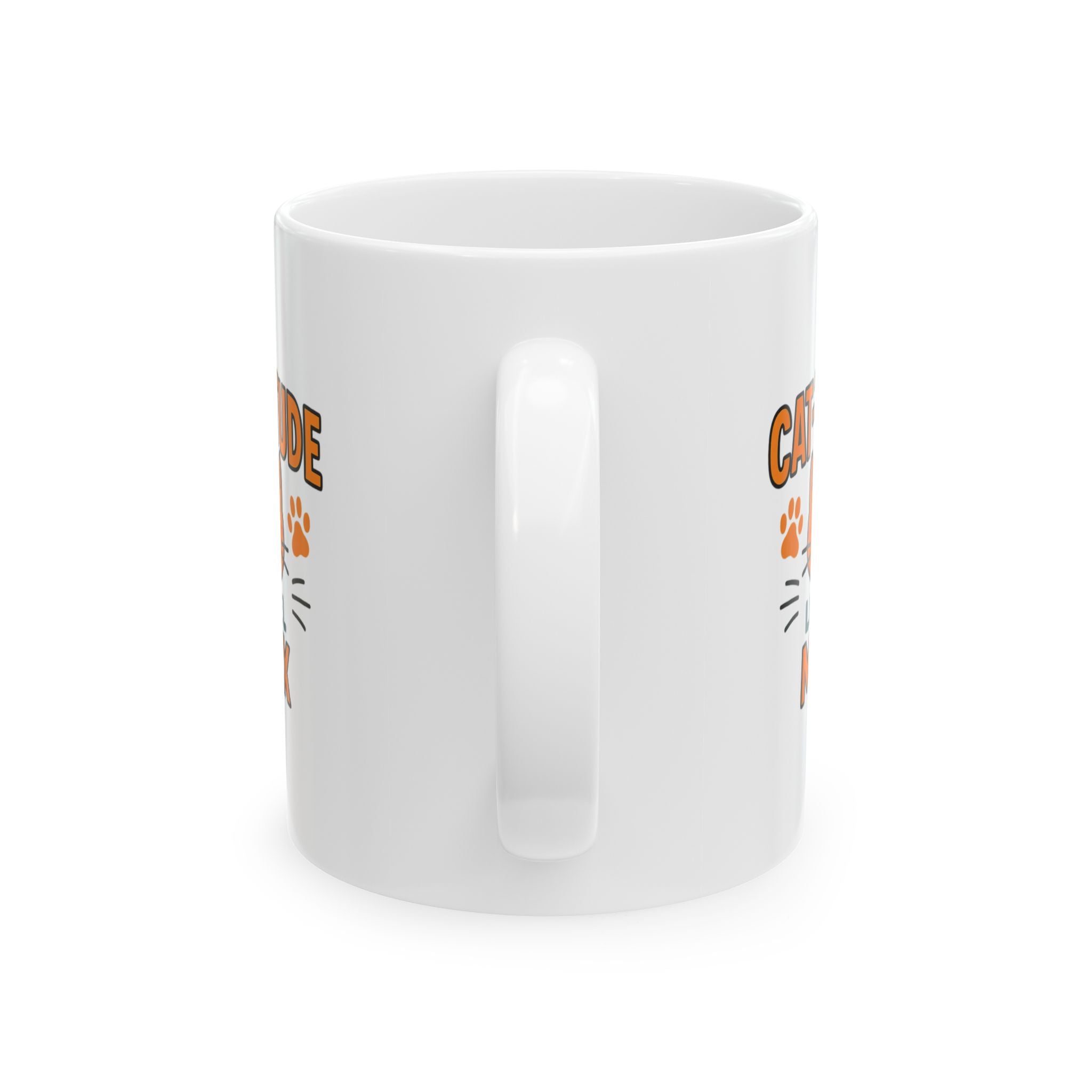 Channeling My Inner Cat Today Coffee Mug | Cat Attitude Humor | Ceramic Mug