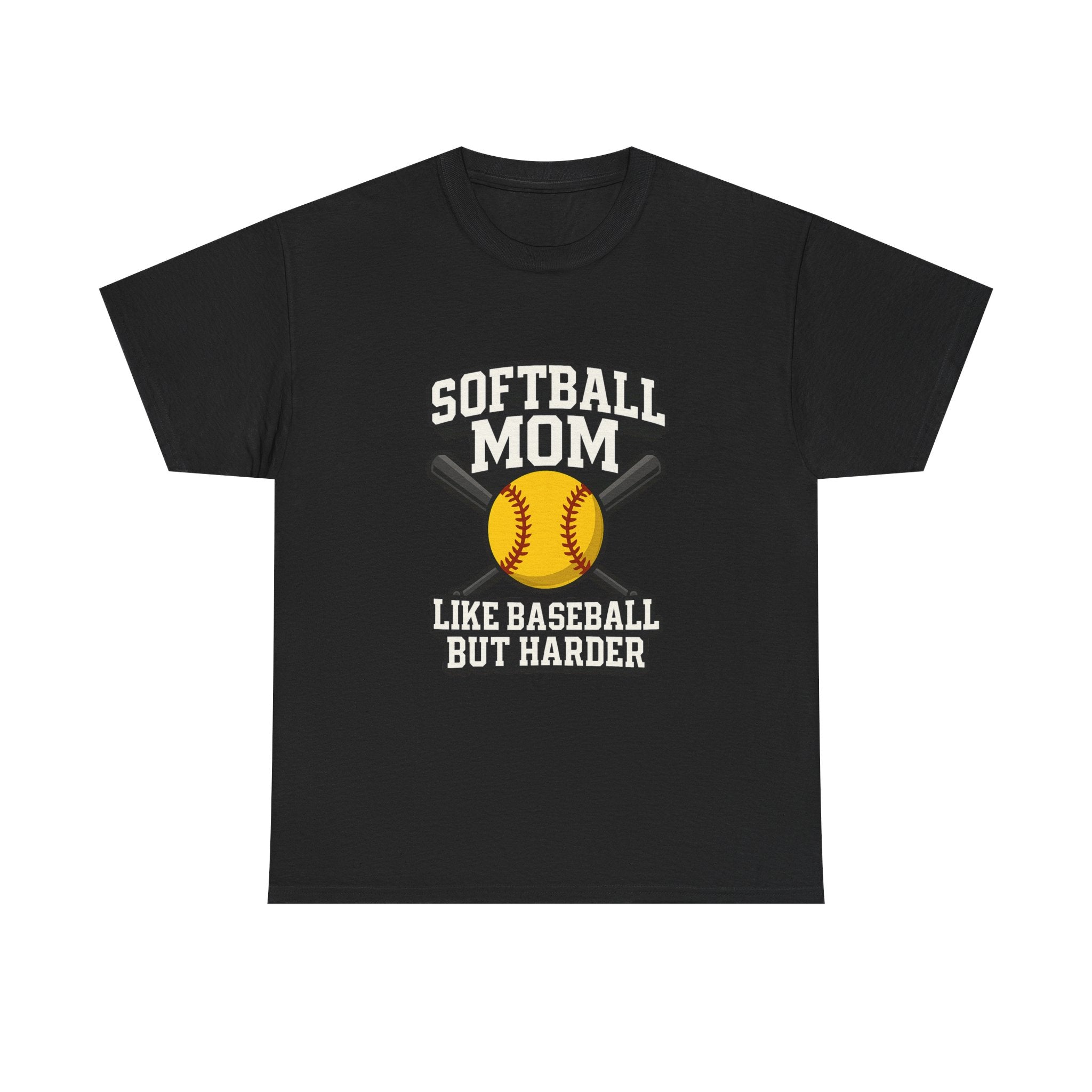 Softball Mom Like Baseball But Harder T-Shirt | Gift for Mom | Graphic Tee