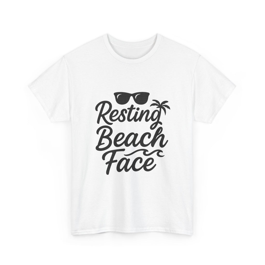Resting Beach Face Vacation T-Shirt | Cat Lover Gift | Graphic Tee