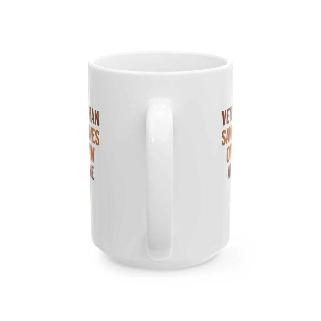 Veterinarian Saving Lives One Paw At A Time Coffee Mug | Unique Gift | Ceramic Mug