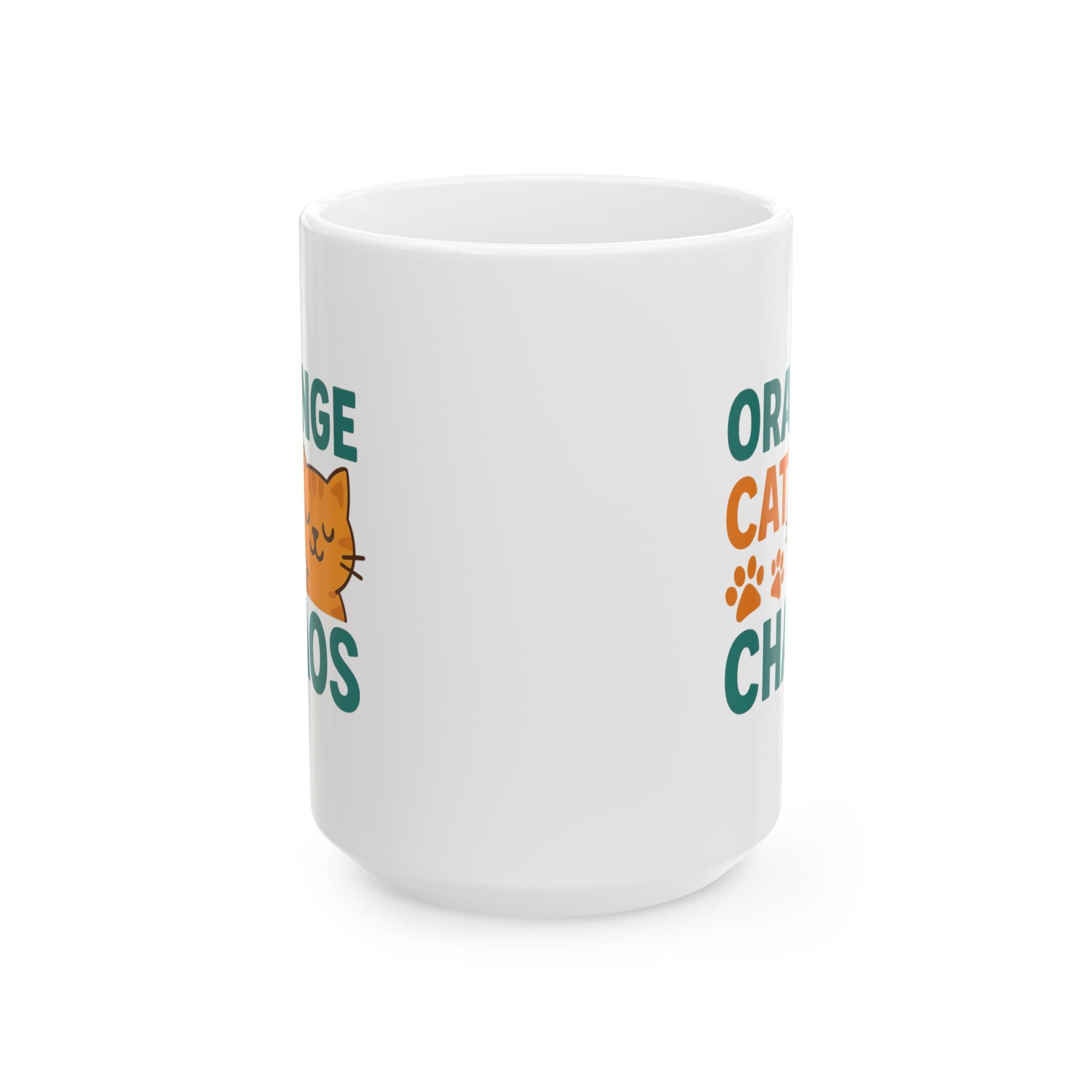 Orange Cats Choose Chaos Coffee Mug | Funny Cat Gift | Ceramic Mug