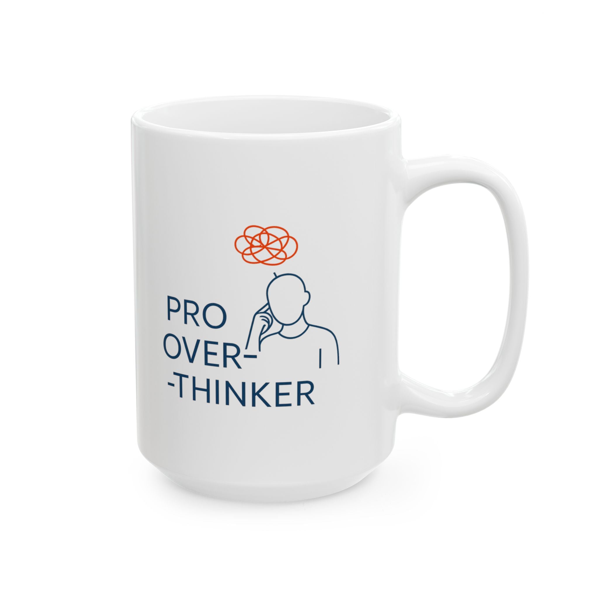 Overthinker In Progress Please Stand By Coffee Mug | Funny Anxiety Humor | Ceramic Mug