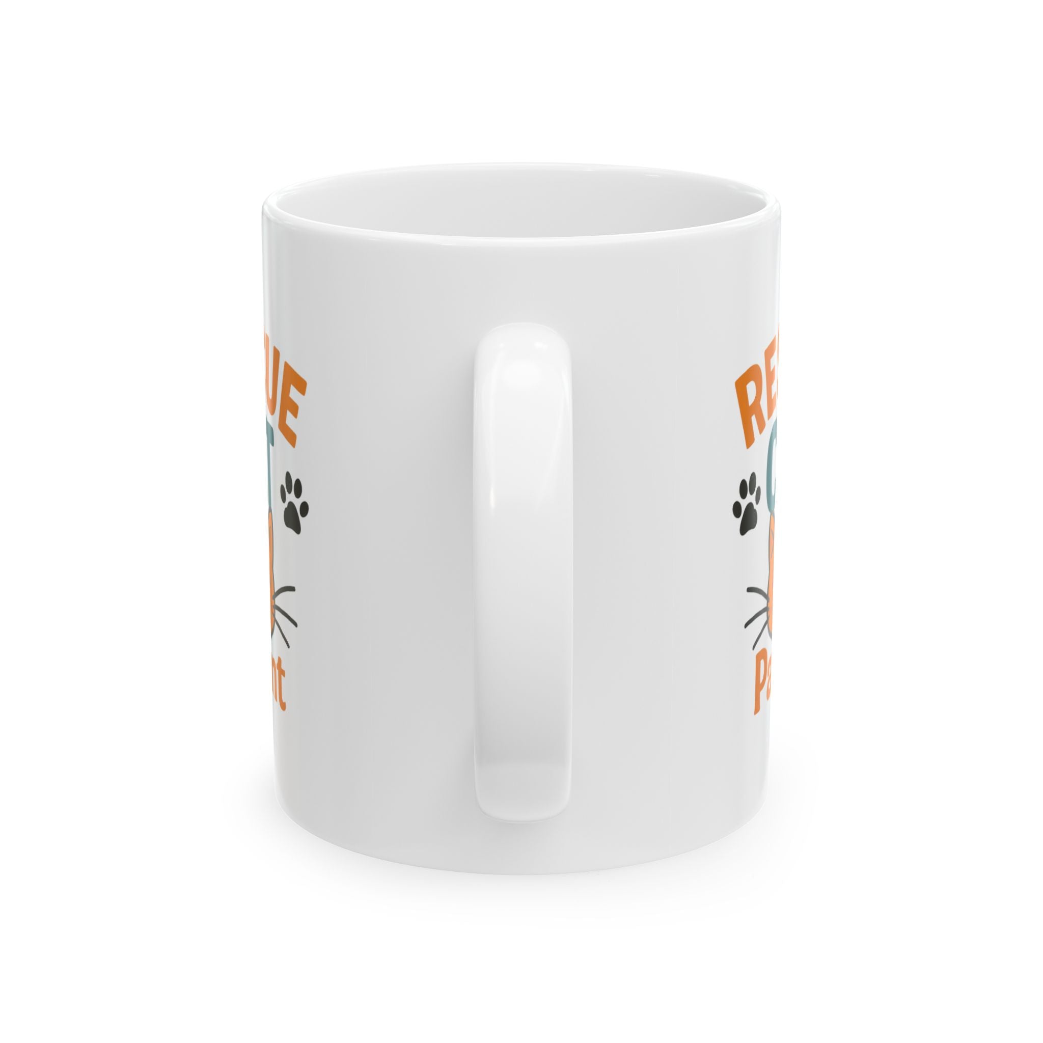 Rescue Cat Changed My Life Coffee Mug | Adoption Gift | Ceramic Mug