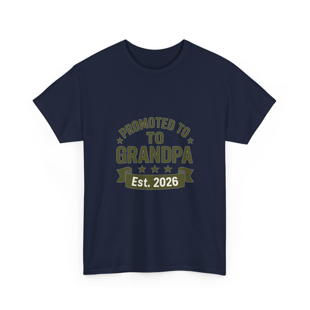 Promoted To Grandpa Est 2026 T-Shirt | Gift for Grandpa | Graphic Tee