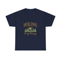 Hiking Is My Therapy Outdoors T-Shirt | Hiking Lover Gift | Graphic Tee