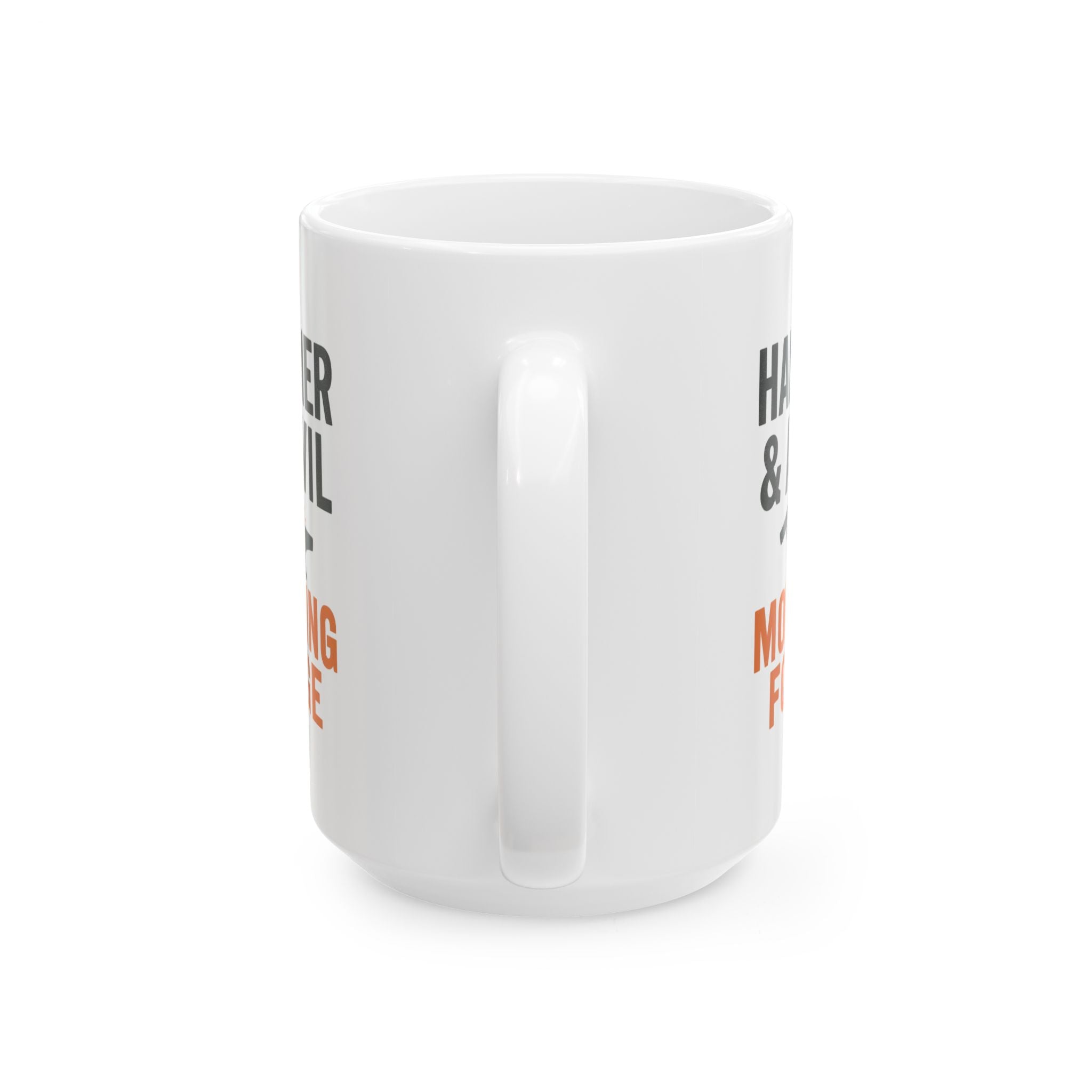 Metal Worker Hammer And Anvil Morning Forge Coffee Mug | Unique Gift | Ceramic Mug