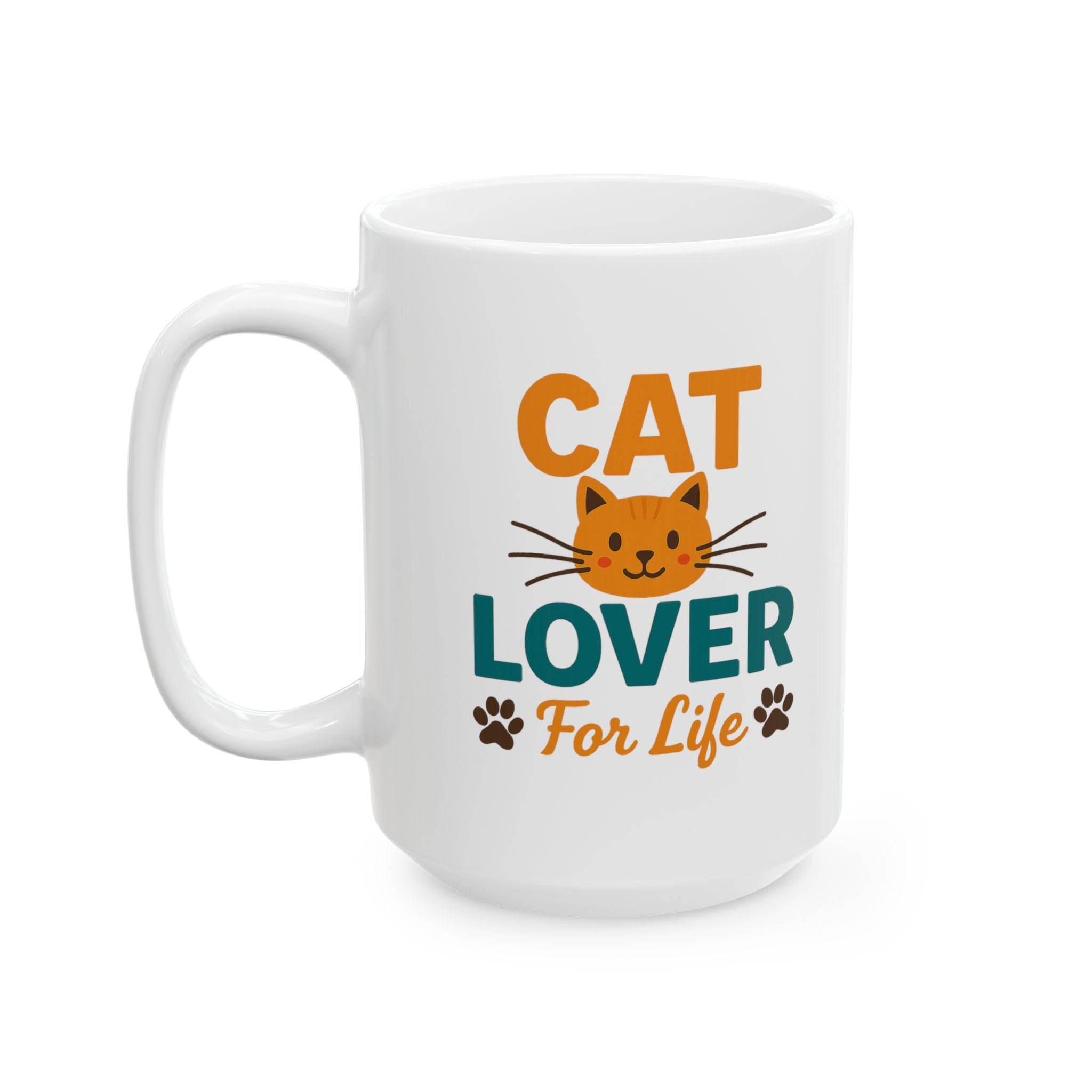 Cats Are My Happy Place Coffee Mug | Cat Lover Gift | Ceramic Mug