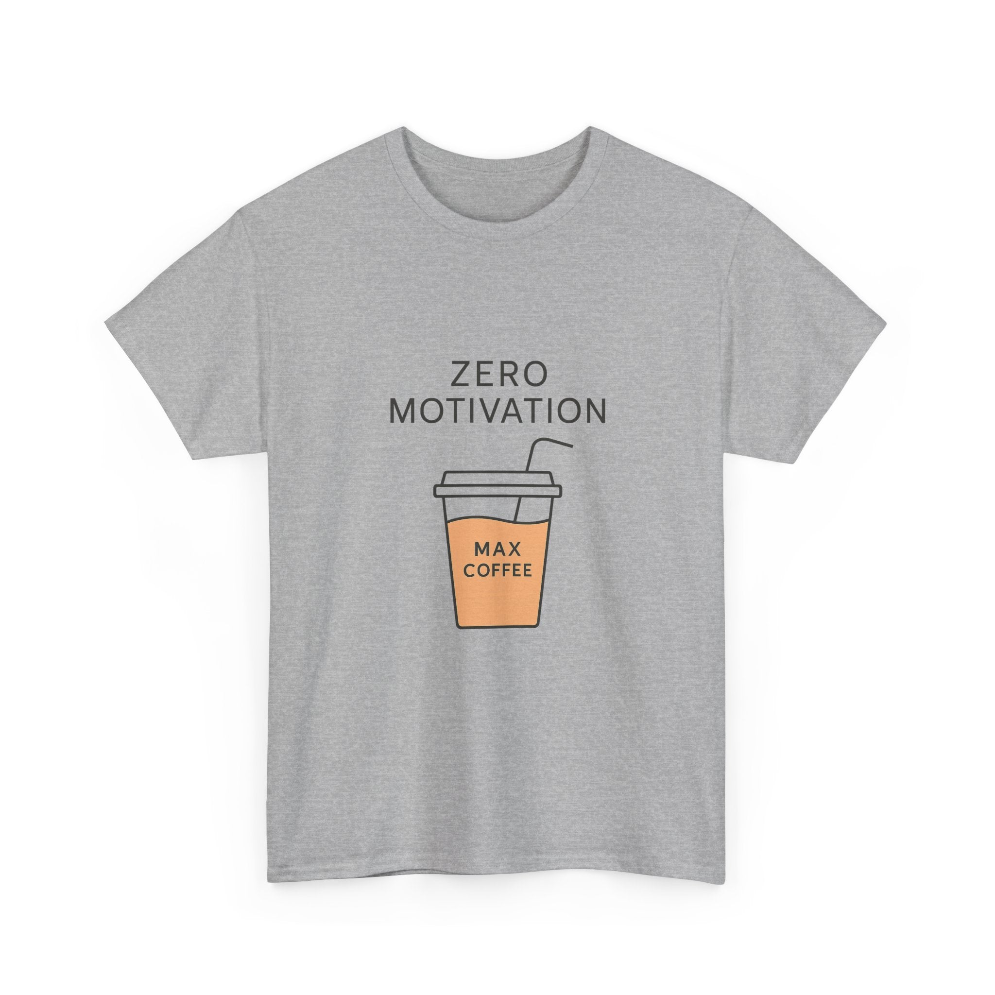 Motivation Level Zero Coffee Level Max T-Shirt | Funny Gift | Graphic Tee
