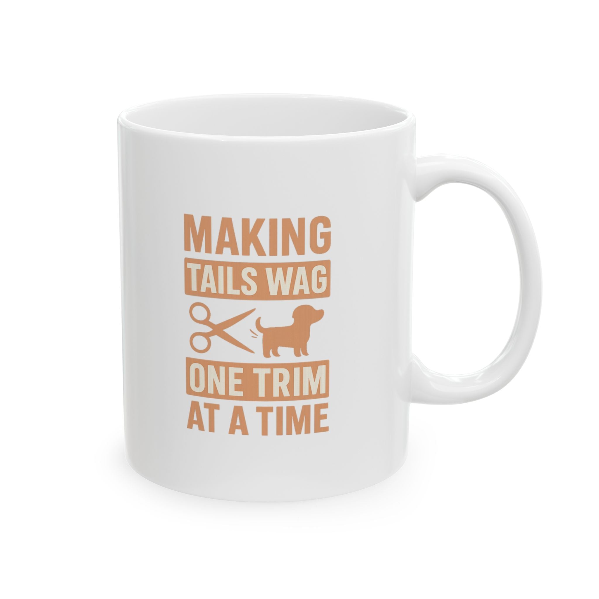 Groomer Making Tails Wag One Trim At A Time Coffee Mug | Unique Gift | Ceramic Mug