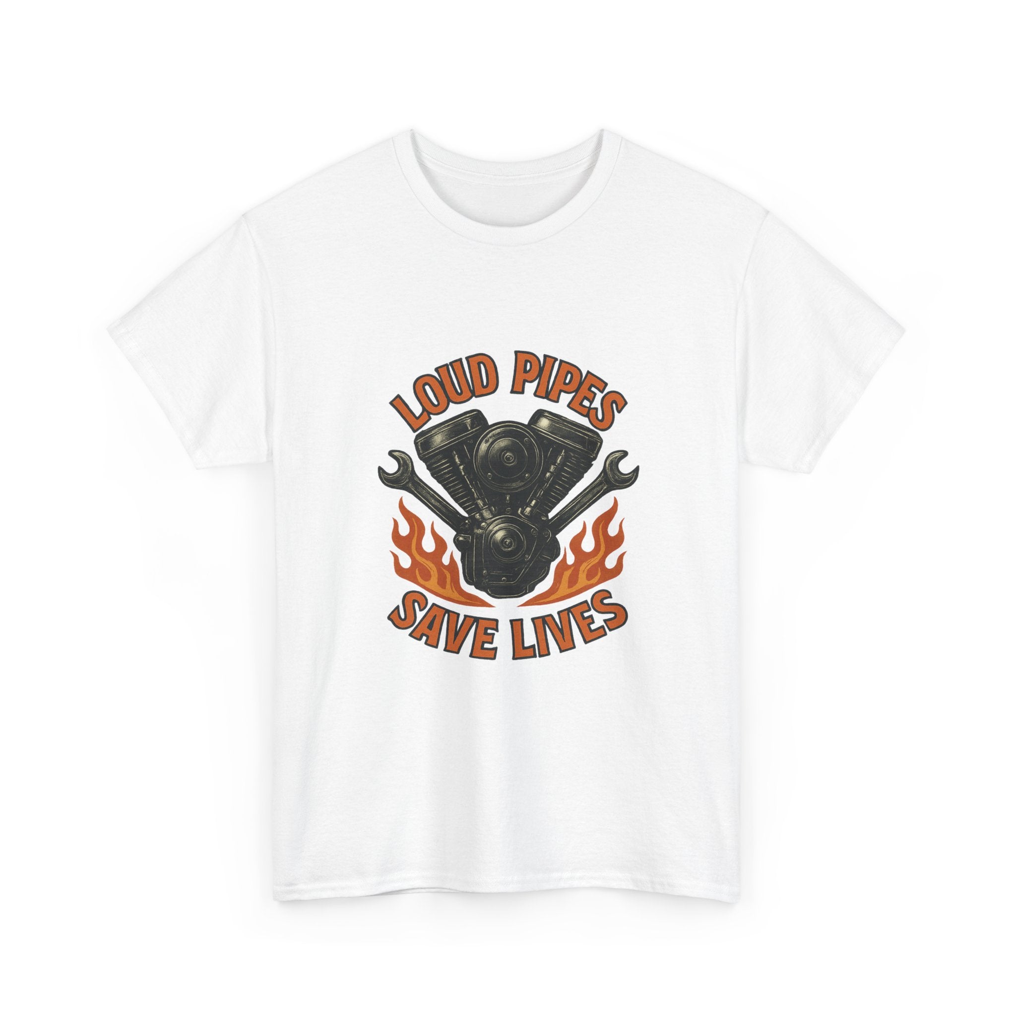 Motorcycle Mechanic Loud Pipes Save Lives T-Shirt