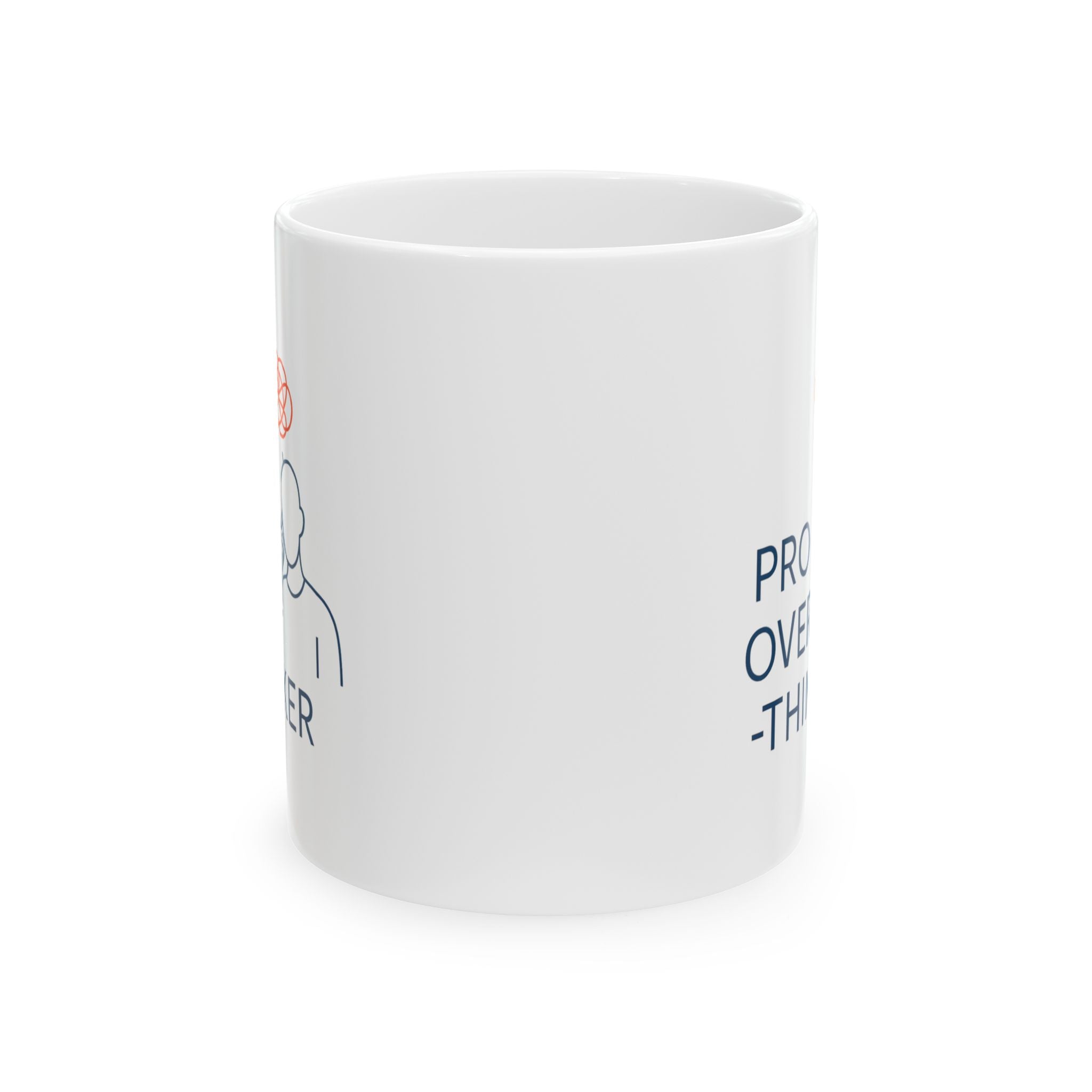 Overthinker In Progress Please Stand By Coffee Mug | Funny Anxiety Humor | Ceramic Mug