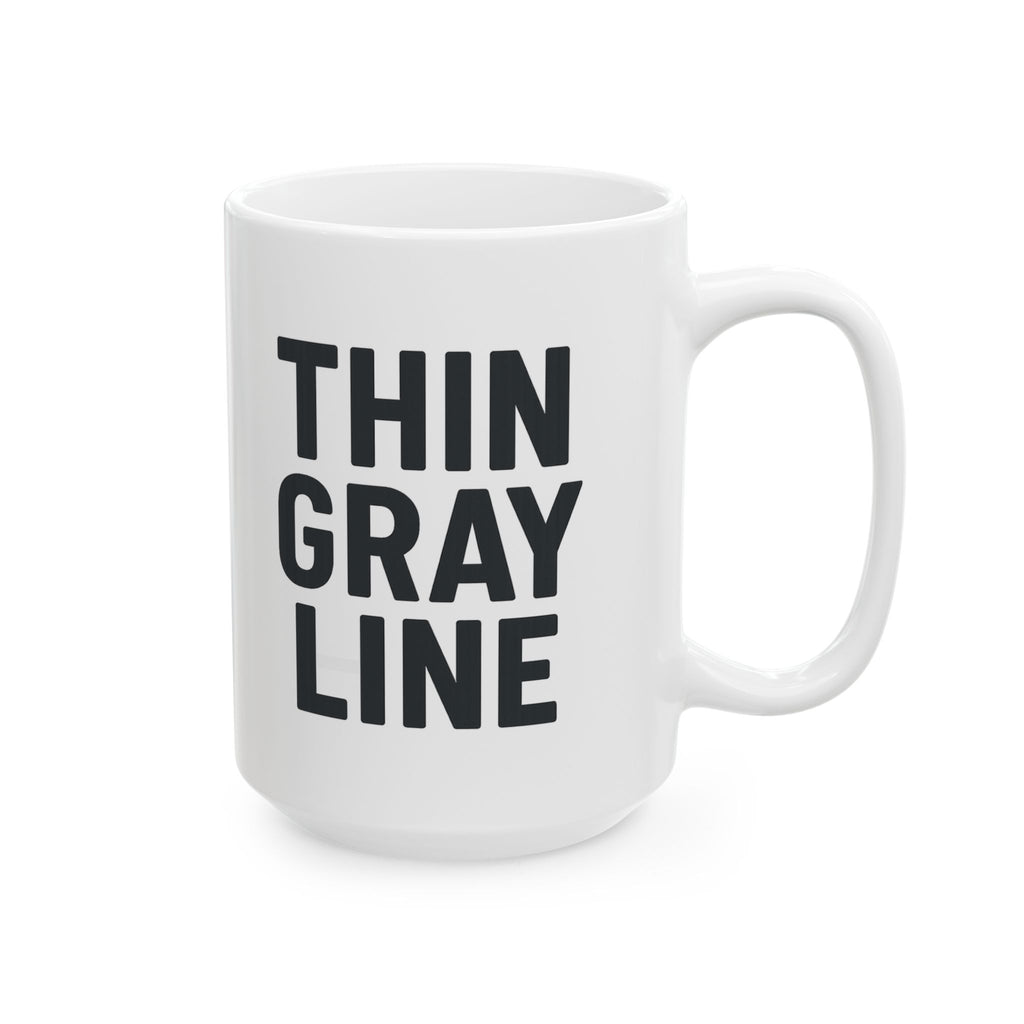 Correctional Officer Thin Gray Line Never Off Duty Coffee Mug | Unique Gift | Ceramic Mug