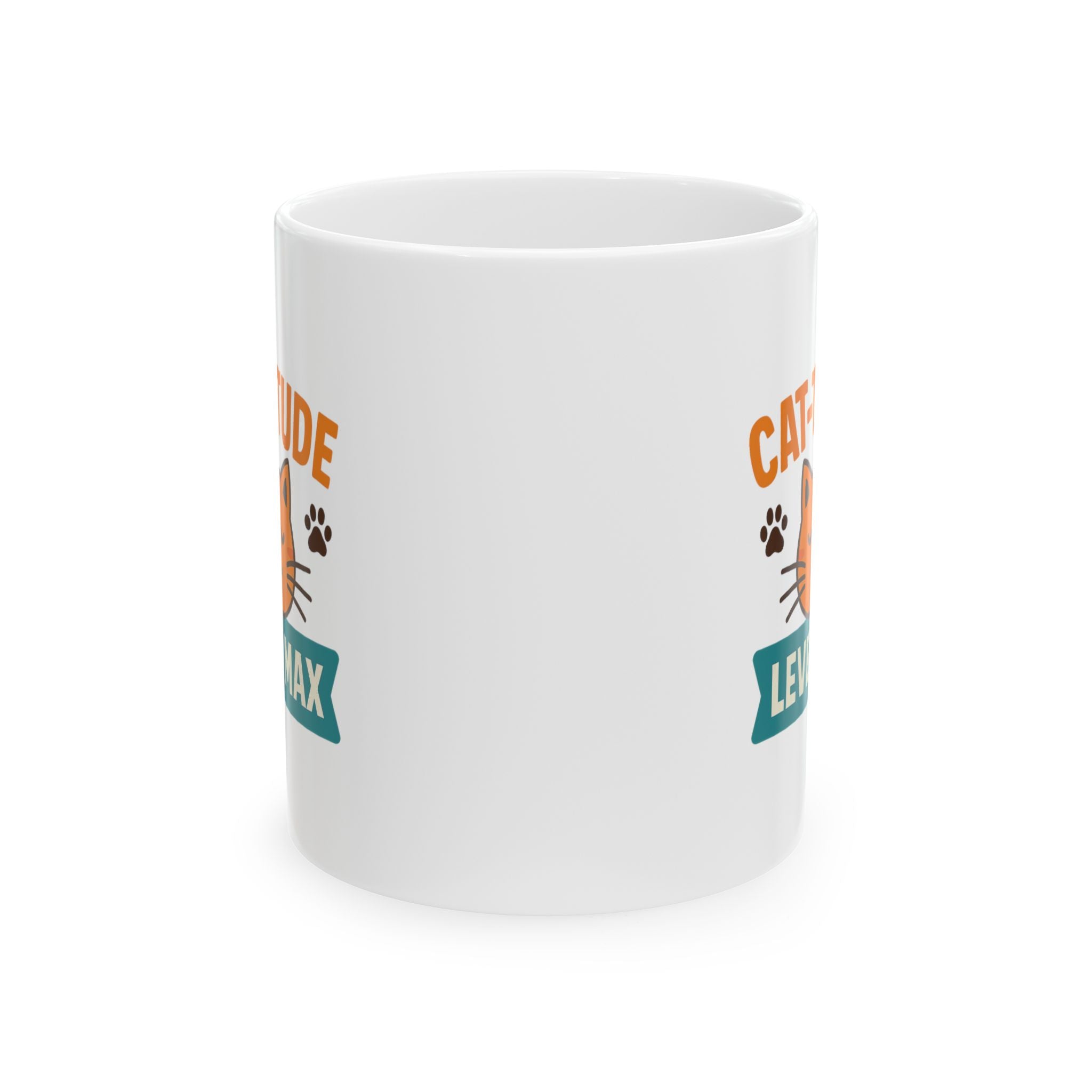 Resting Cat Face On Point Coffee Mug | Funny Cat Humor | Ceramic Mug