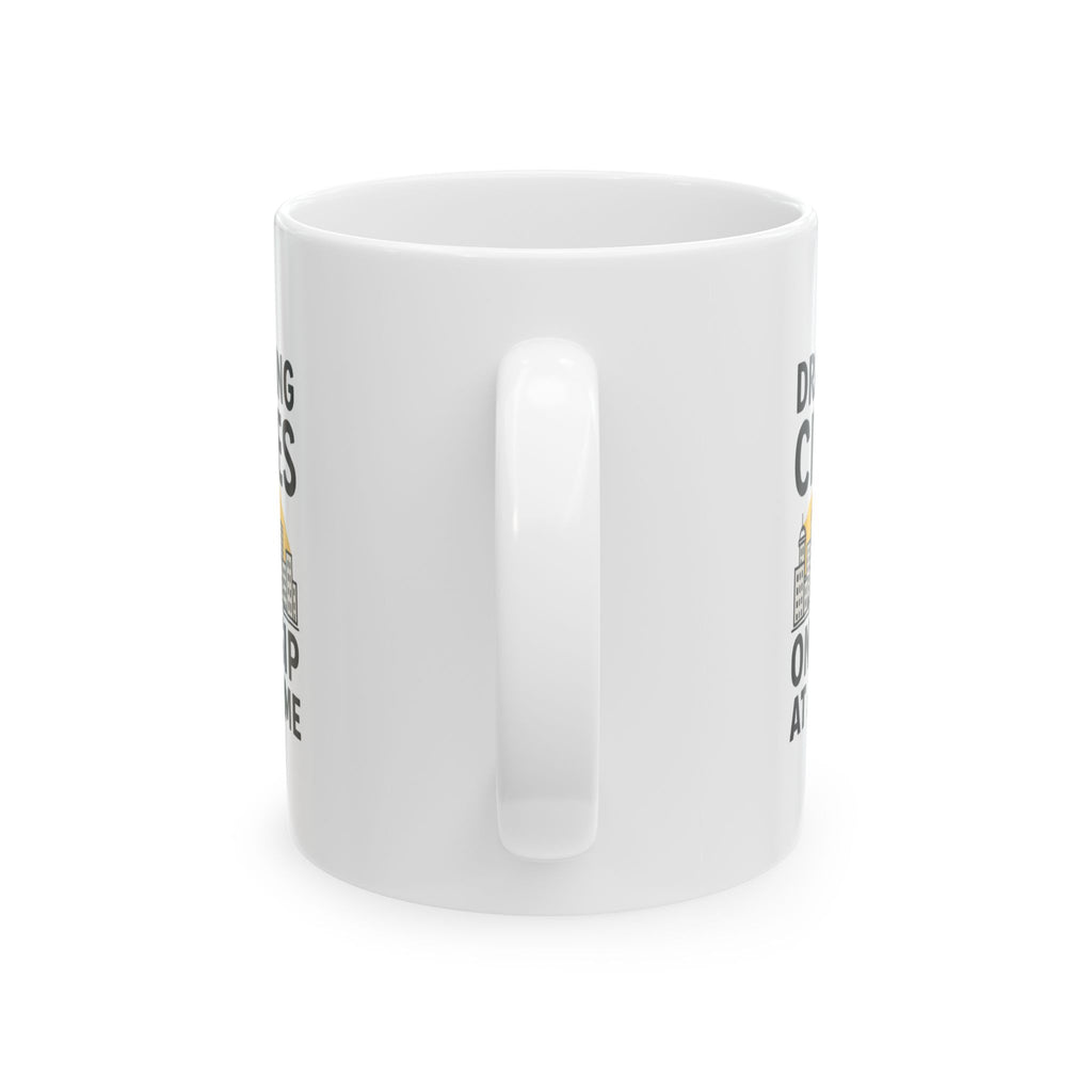 Urban Sketcher Drawing Cities One Sip At A Time Coffee Mug | Unique Gift | Ceramic Mug