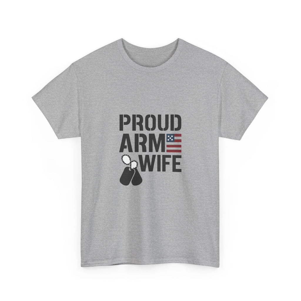 Proud Army Wife Military T-Shirt | Unique Gift | Graphic Tee