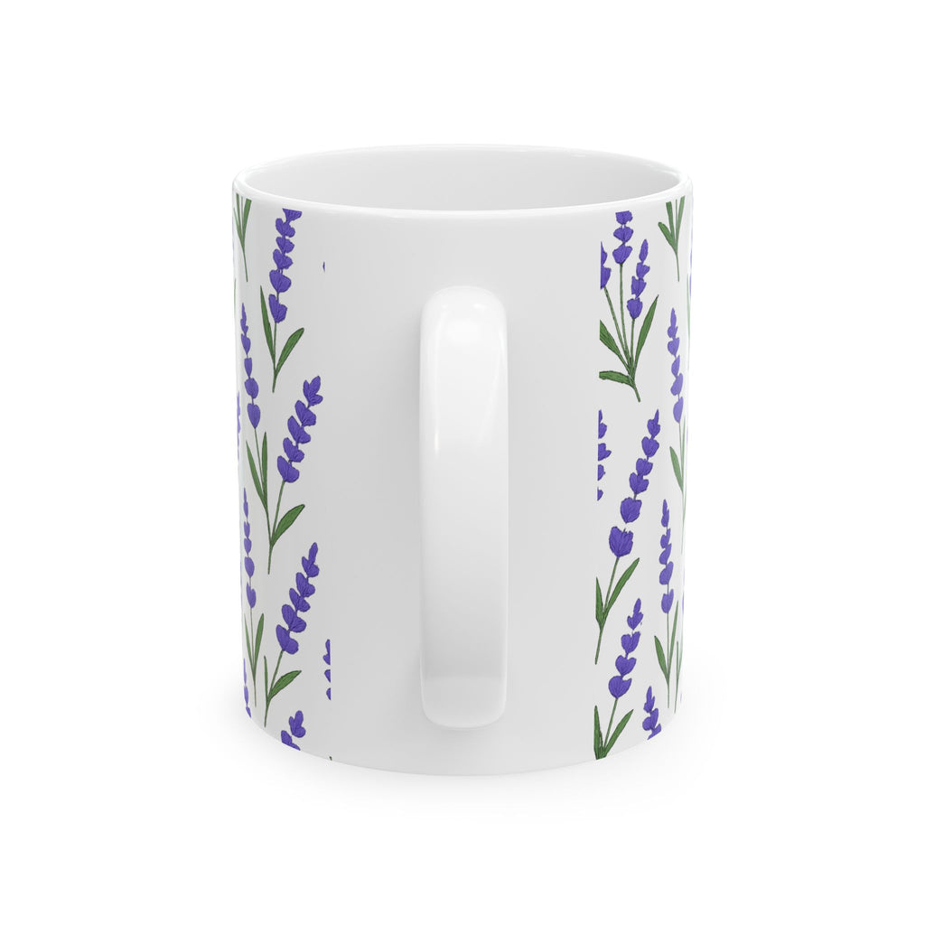 Lavender Sprigs Full Wrap Coffee Mug | Flowers Lover Gift | Ceramic Mug