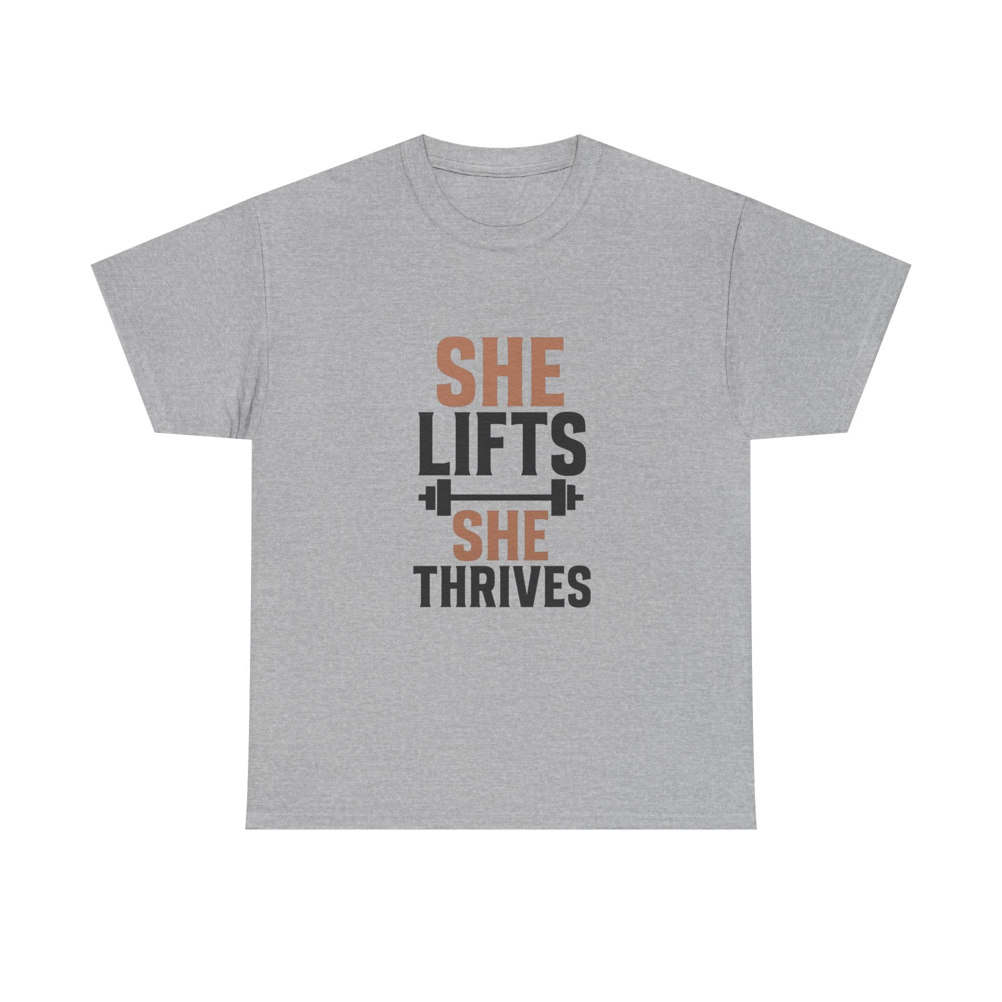 She Lifts She Thrives T-Shirt | Unique Gift | Graphic Tee