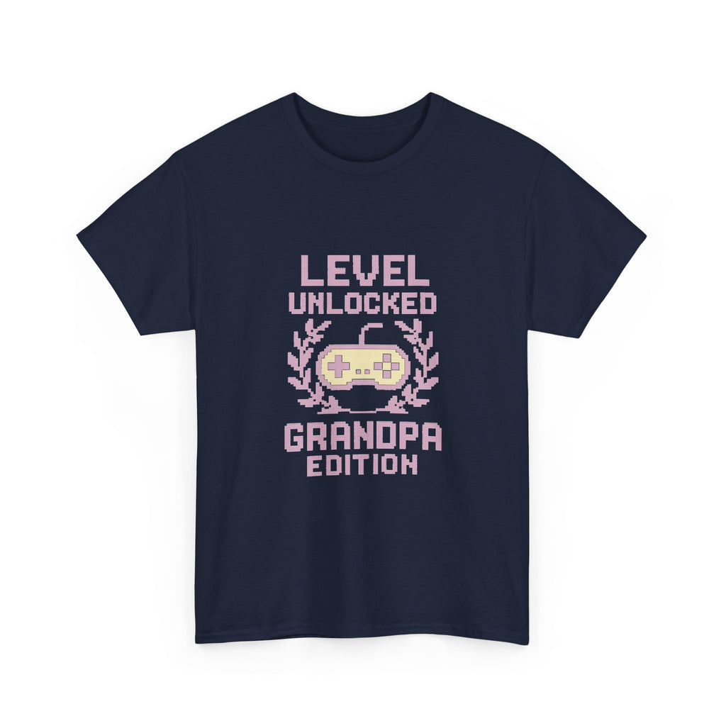 Gamer Grandpa Level Unlocked Grandpa Edition T-Shirt | Gift for Grandpa | Graphic Tee