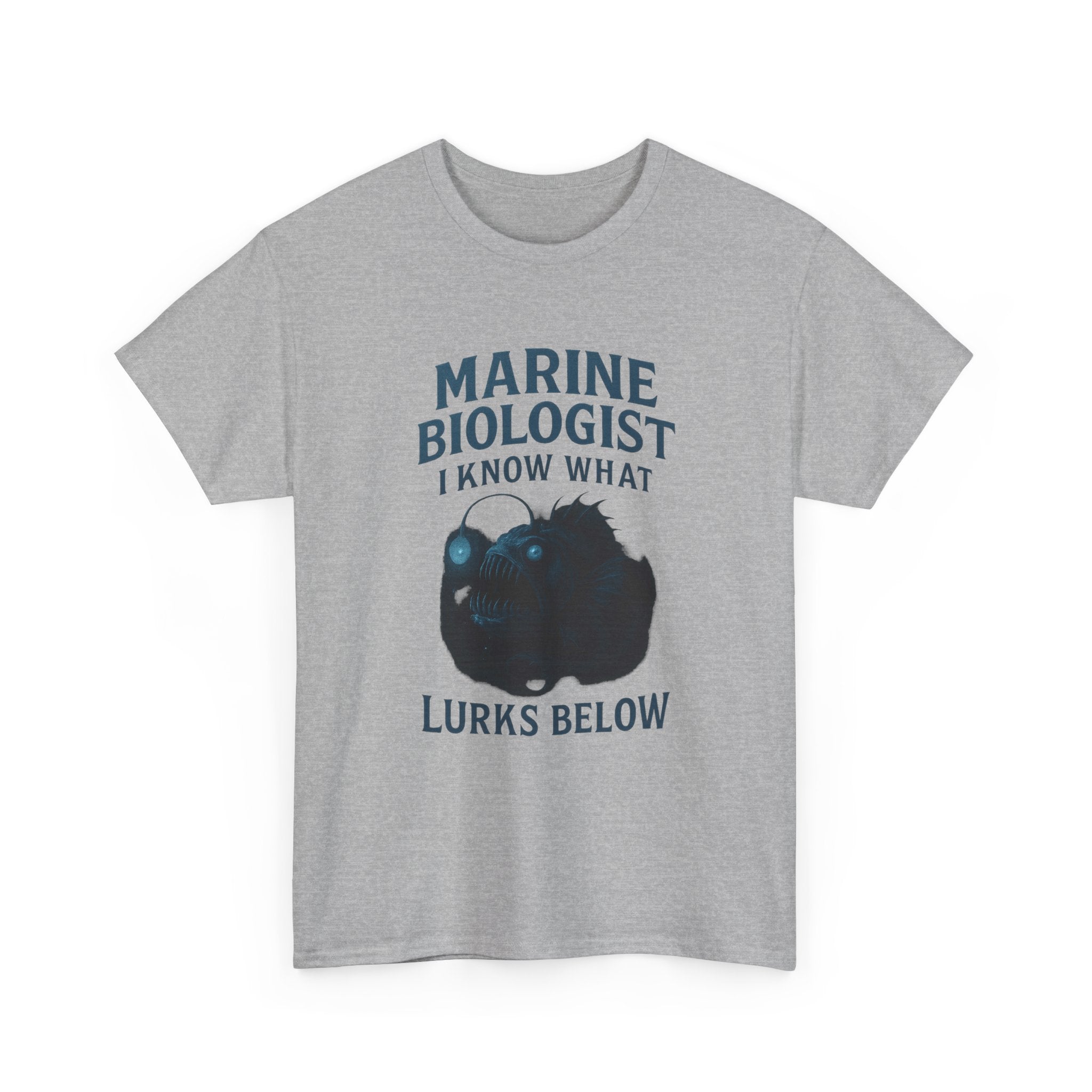 Marine Biologist I Know What Lurks Below T-Shirt | Unique Gift | Graphic Tee
