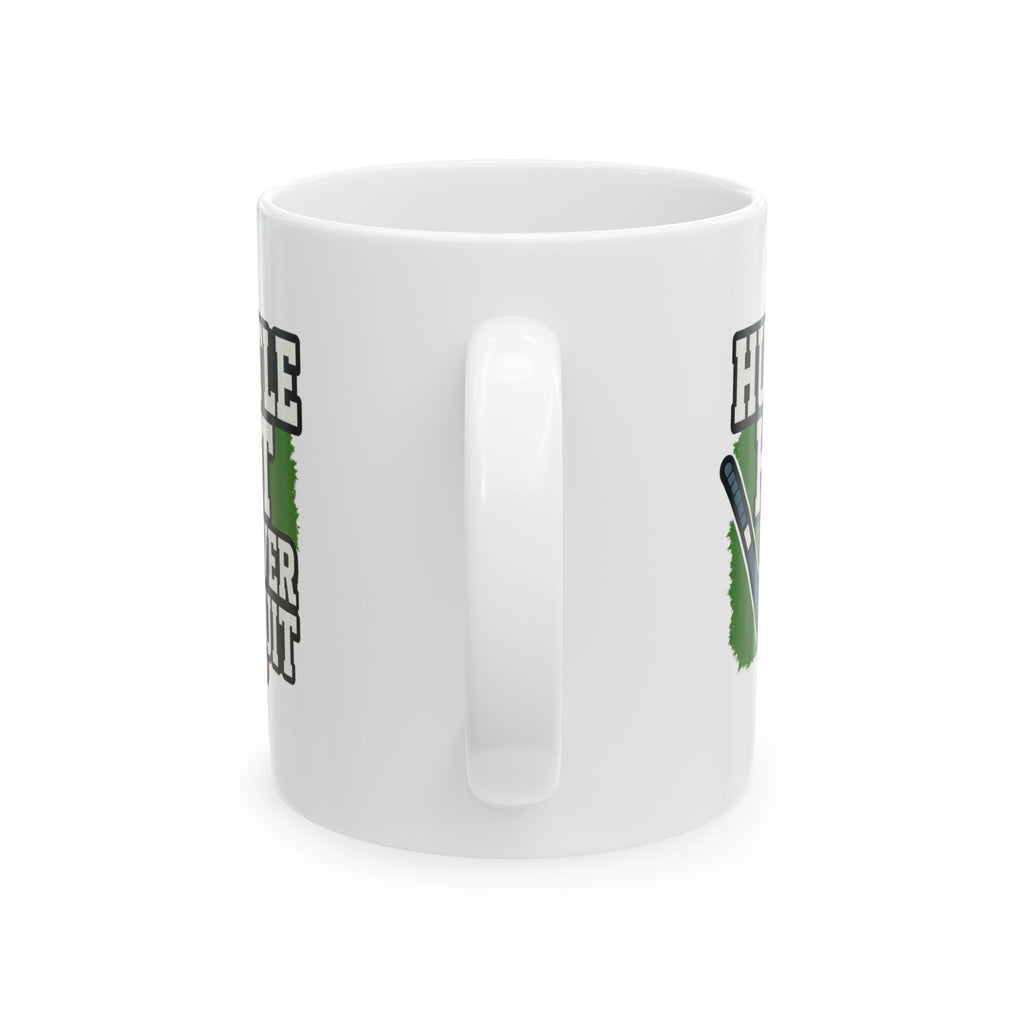 Field Hockey Mom Hustle Hit Never Quit Coffee Mug | Gift for Mom | Ceramic Mug