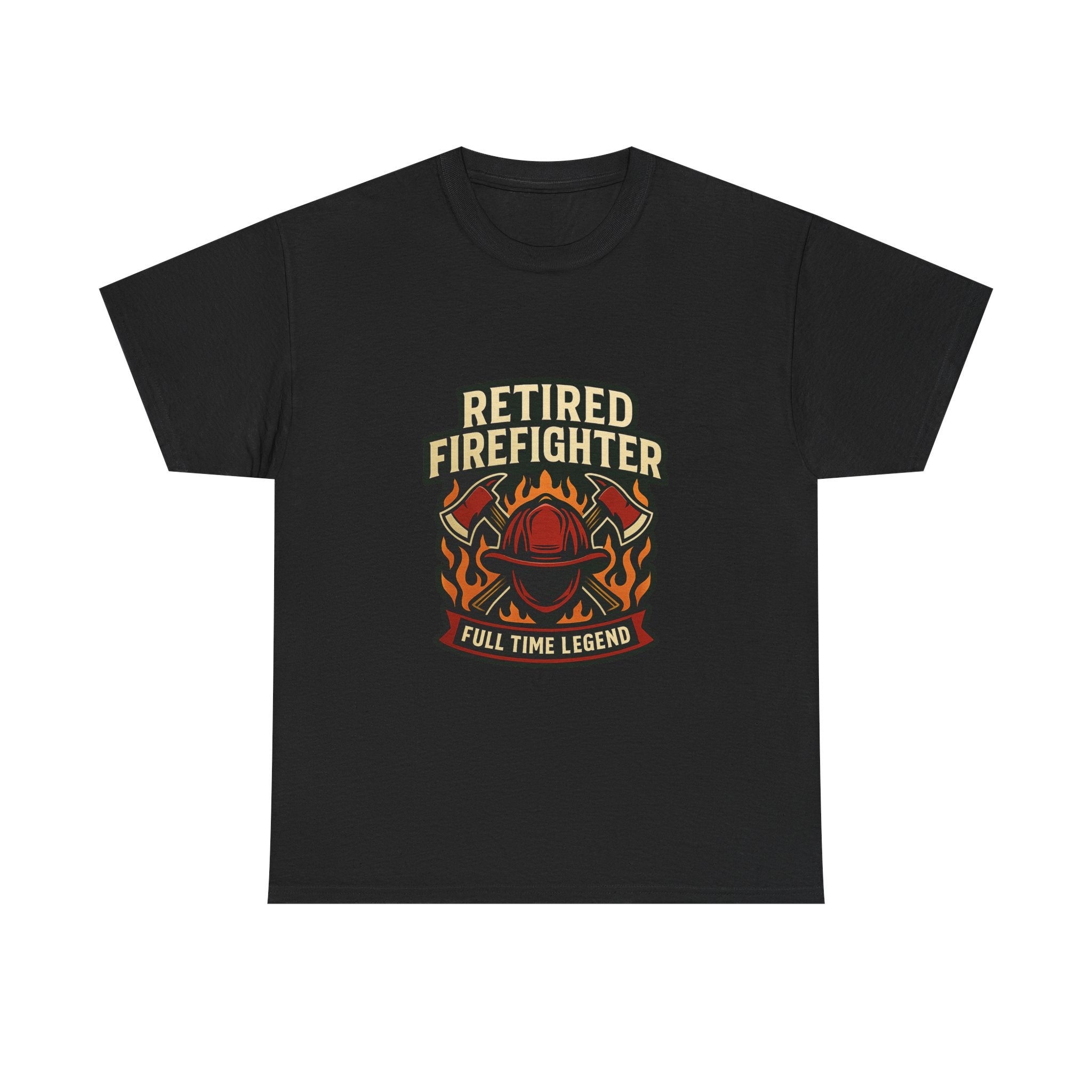 Retired Firefighter Full Time Legend T-Shirt | Unique Gift | Graphic Tee