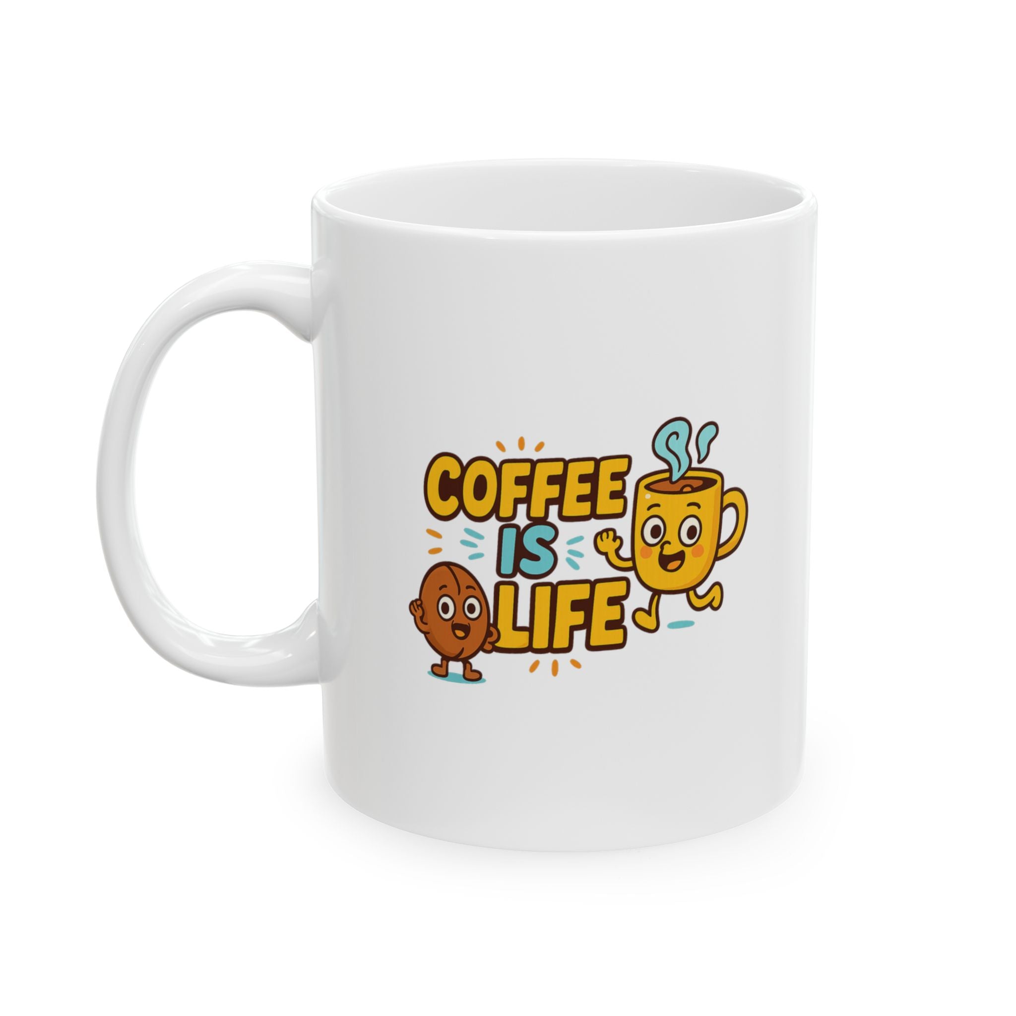 Living My Best Life Meaning Coffee Coffee Mug | Coffee Lover Humor | Ceramic Mug