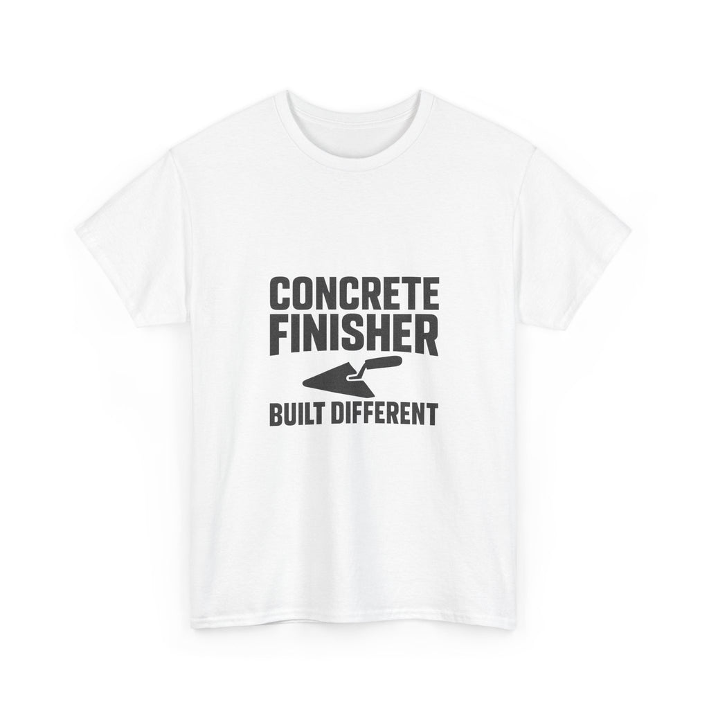 Concrete Finisher Built Different Profession T-Shirt | Unique Gift | Graphic Tee
