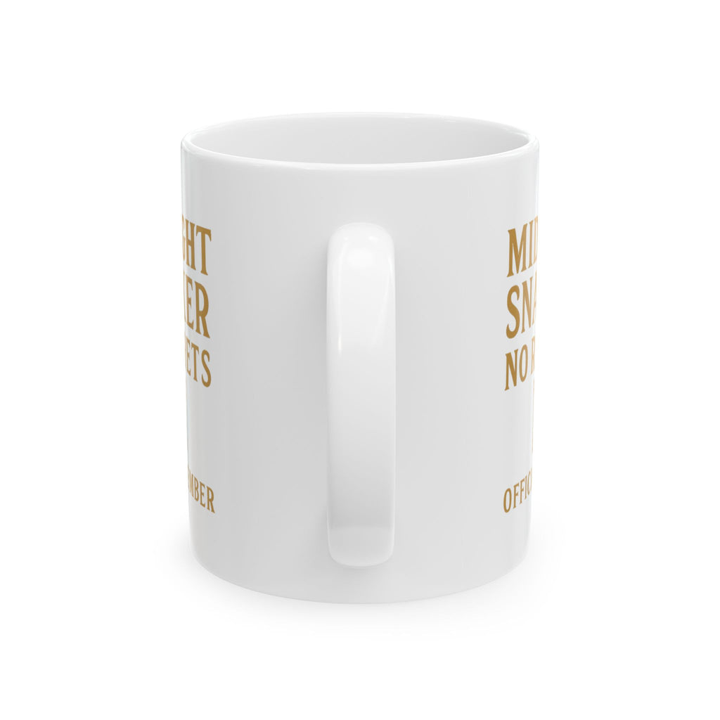 Midnight Snacker No Regrets Official Member Coffee Mug | Unique Gift | Ceramic Mug
