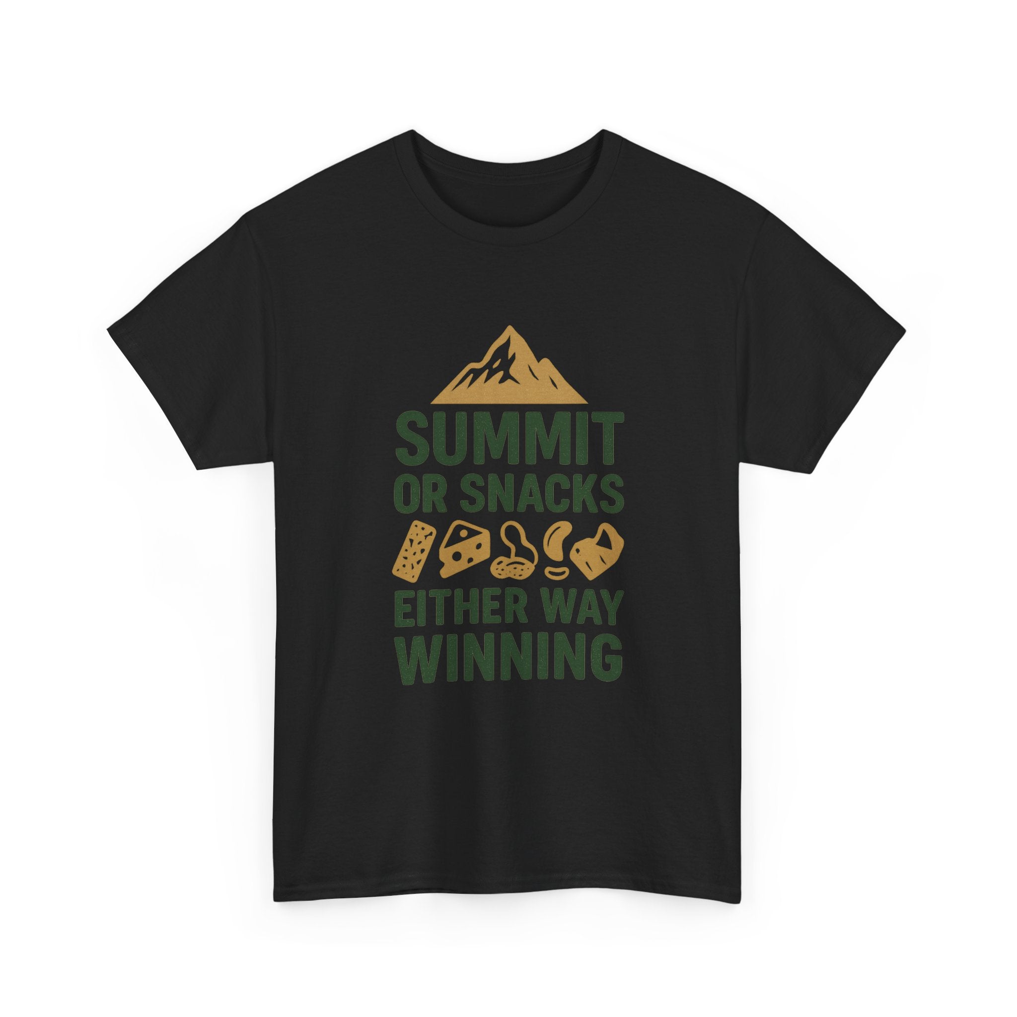 Hiking Dad Summit Or Snacks Either Way Winning T-Shirt | Gift for Dad | Graphic Tee