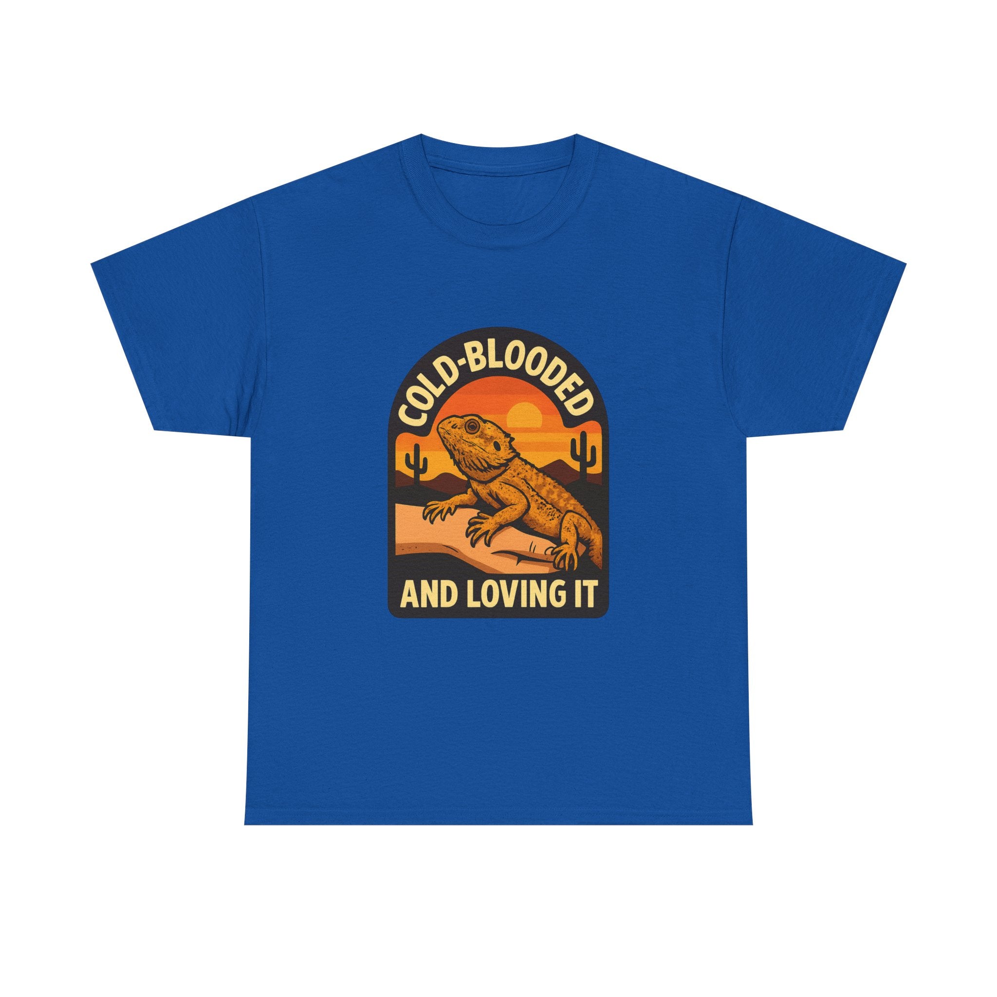 Bearded Dragon Dad Cold-Blooded And Loving It T-Shirt