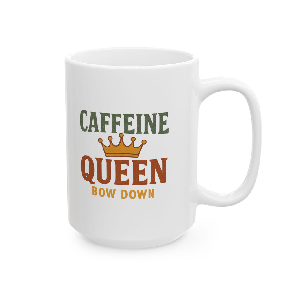 Official Caffeine Queen On Duty Coffee Mug | Funny Coffee Humor | Ceramic Mug