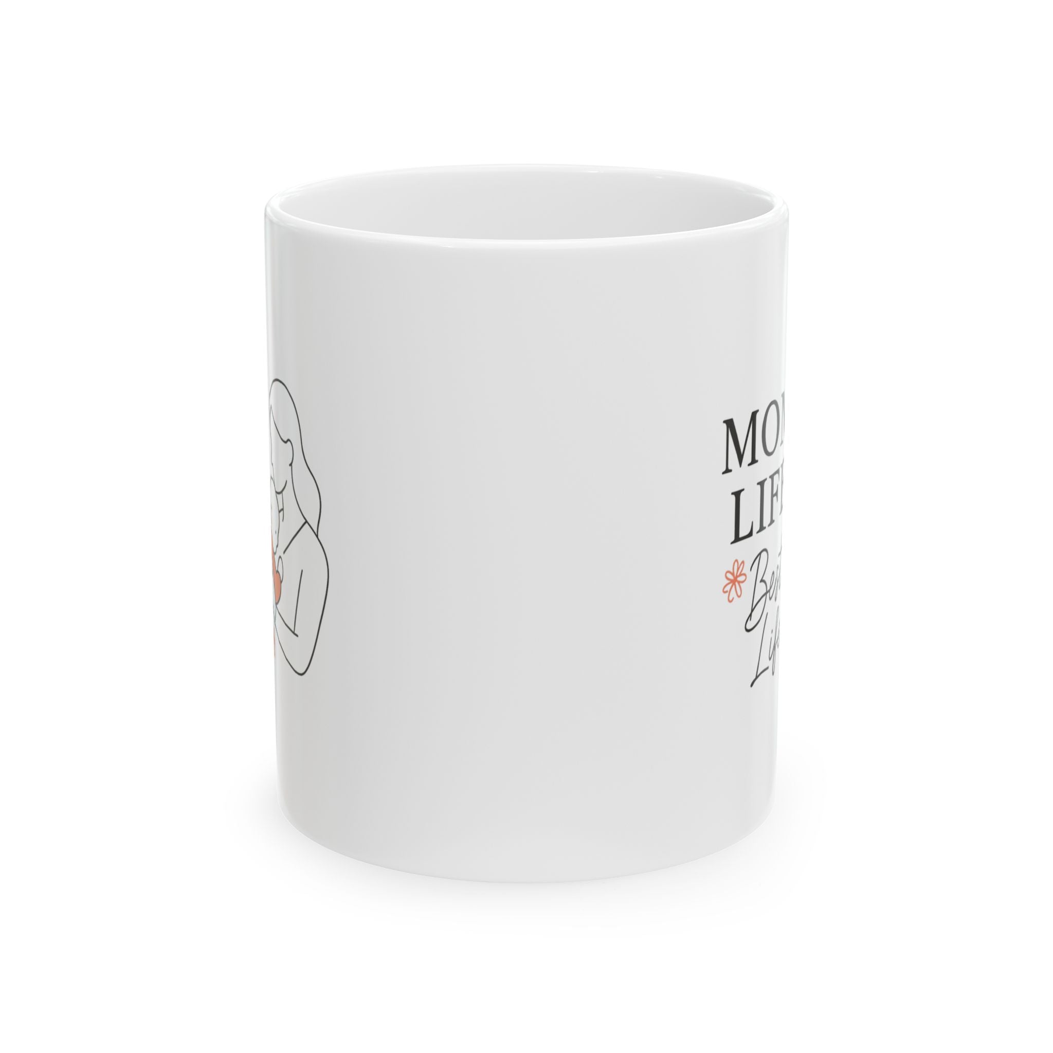 Mom Life Chose Me And I Chose It Back Coffee Mug | Funny Mom Humor | Ceramic Mug