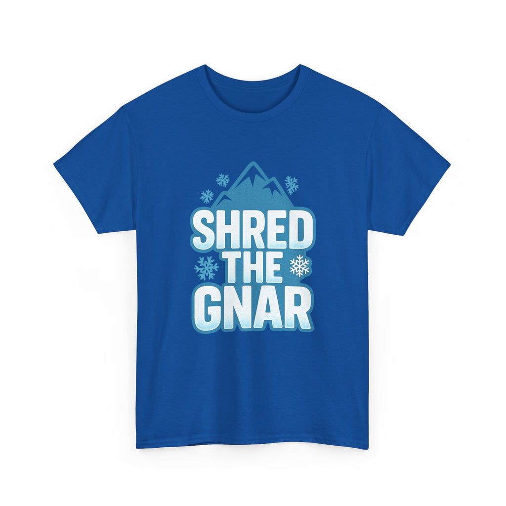 Snowboarder Shred The Gnar T-Shirt | Unique Gift | Graphic Tee
